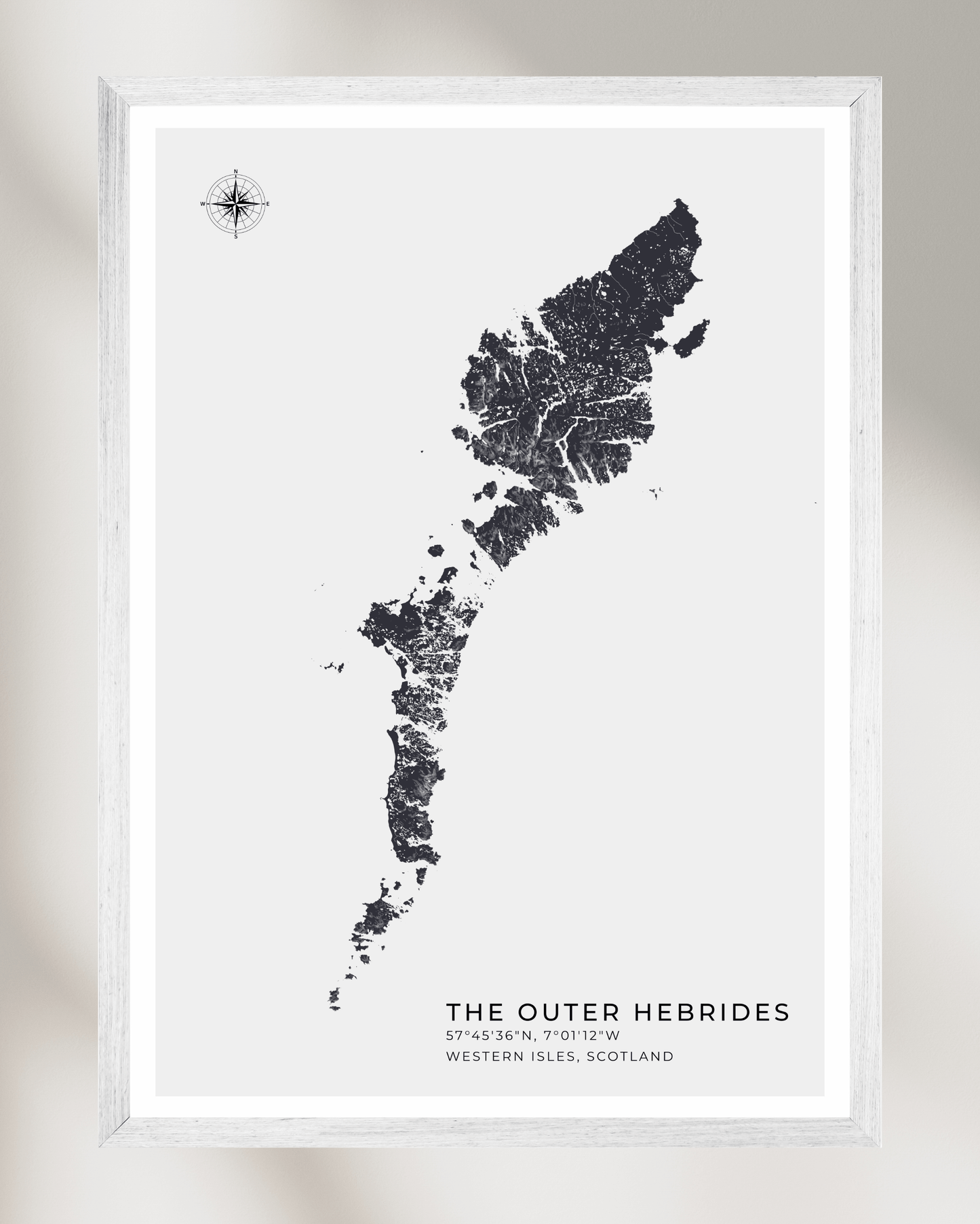 Outer Hebrides / Western Isles - Fine Art Map