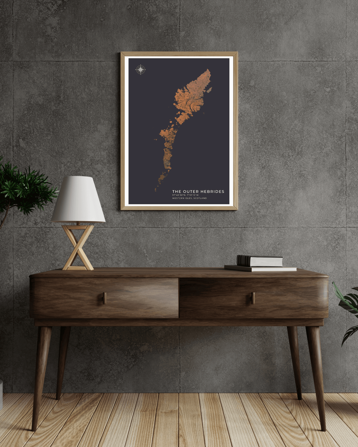 The Outer Hebrides / Western Isles - Fine Art Topographical Map