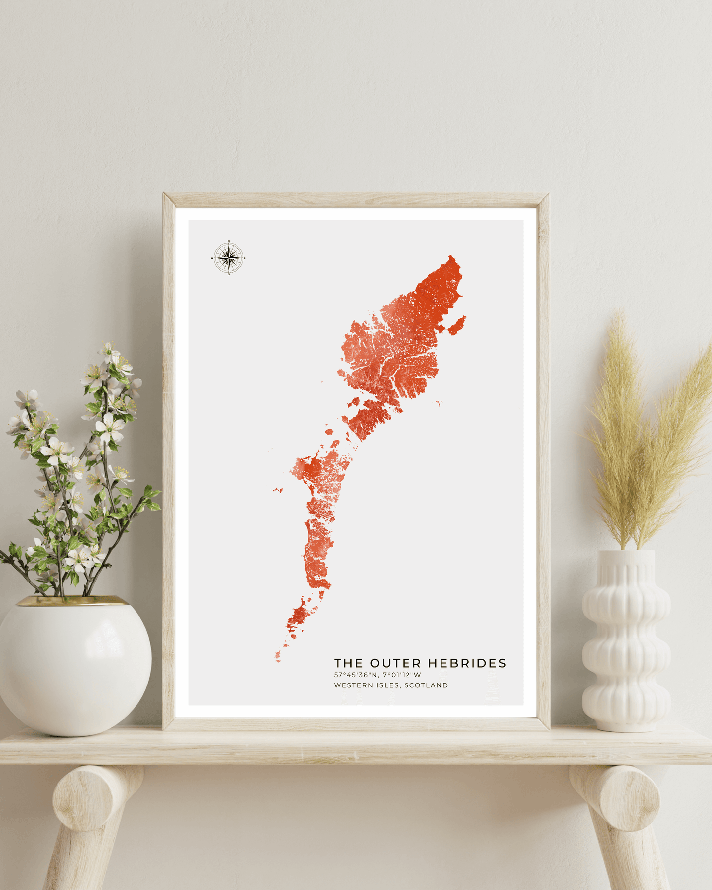 Outer Hebrides / Western Isles - Fine Art Watercolour Map