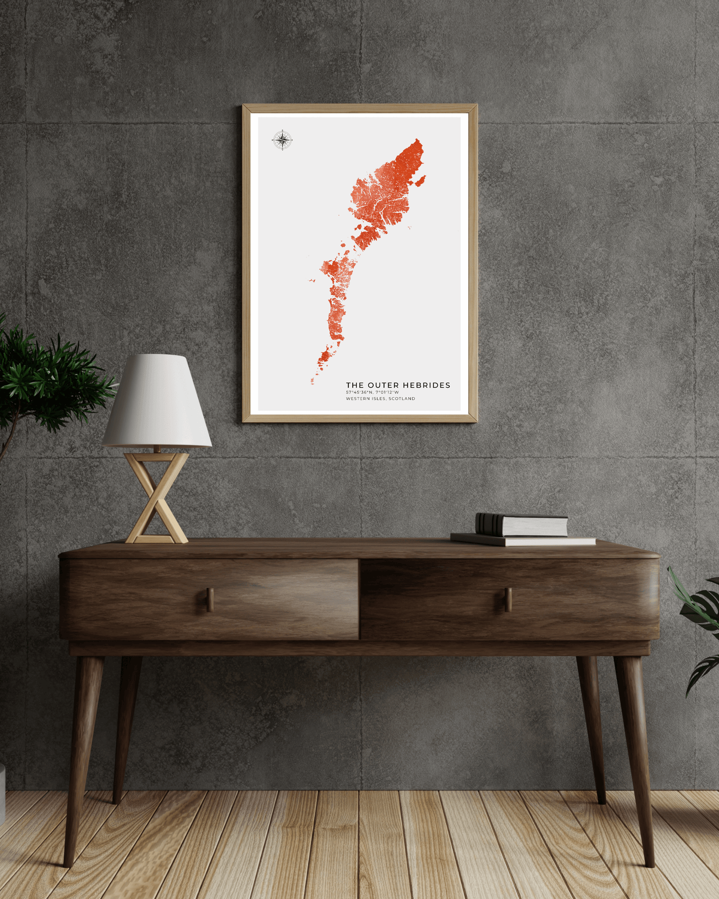 Outer Hebrides / Western Isles - Fine Art Watercolour Map
