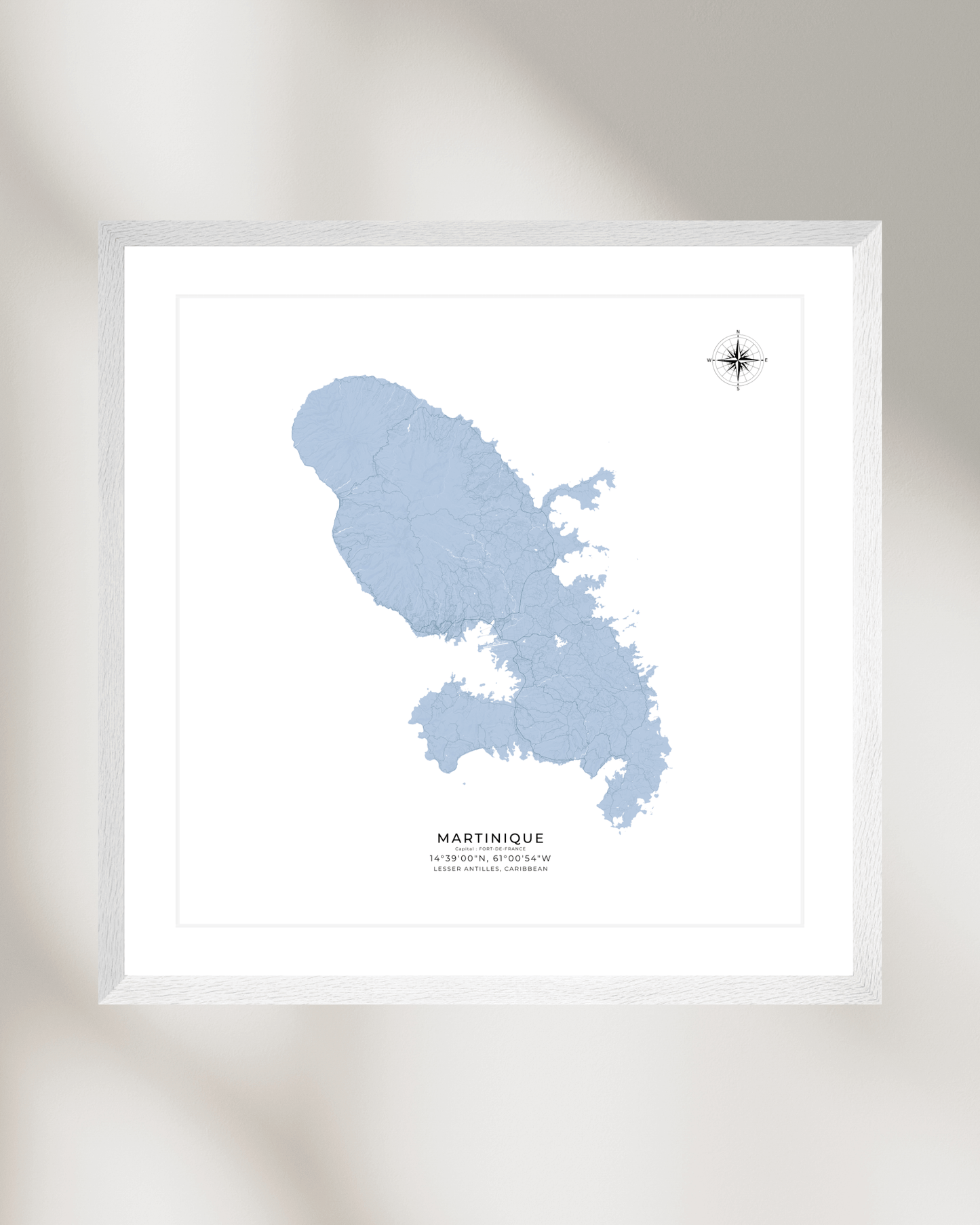 Martinique - Fine Art Map Print