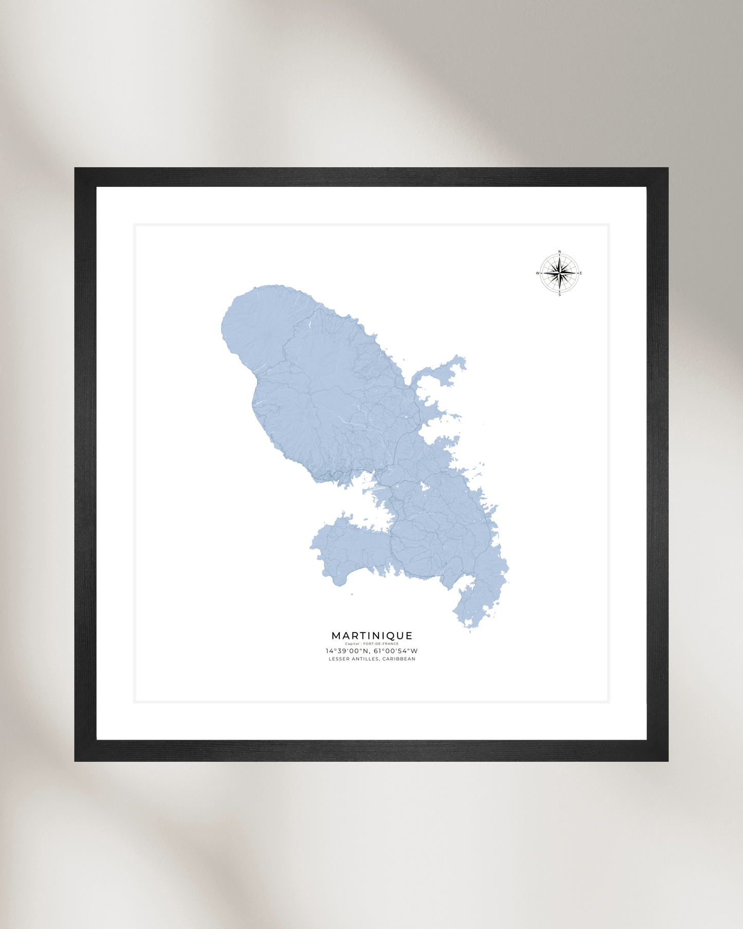Martinique - Fine Art Map Print