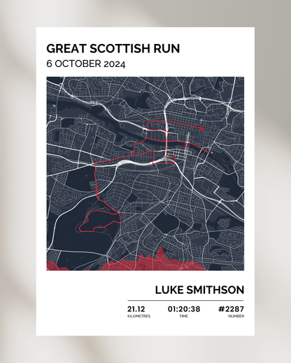 Personalised Marathon & Running Route Map