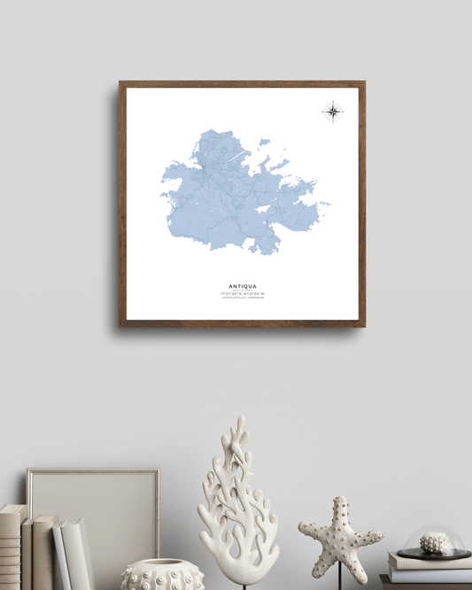 Antiqua - Fine Art Map Print