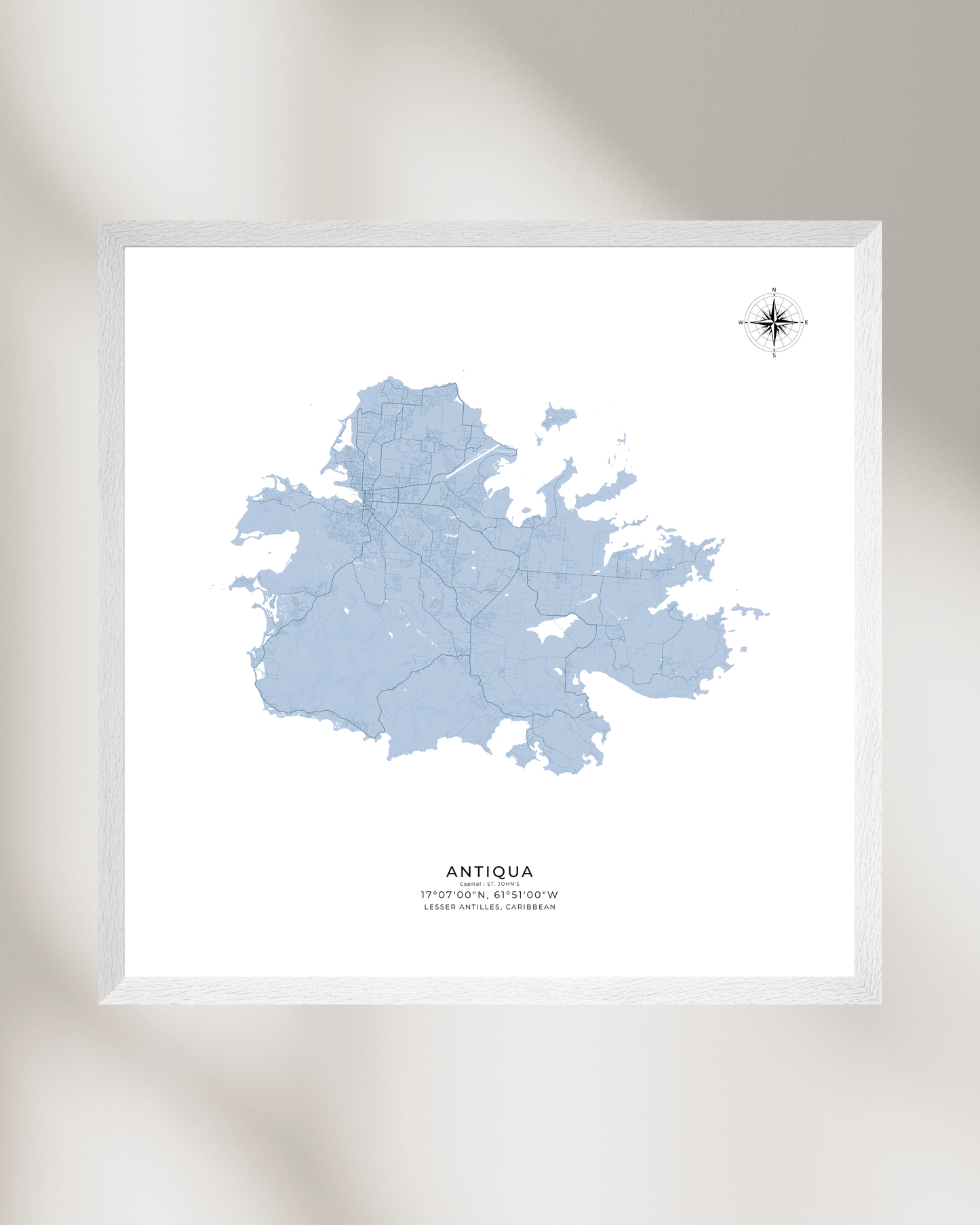 Antiqua - Fine Art Map Print