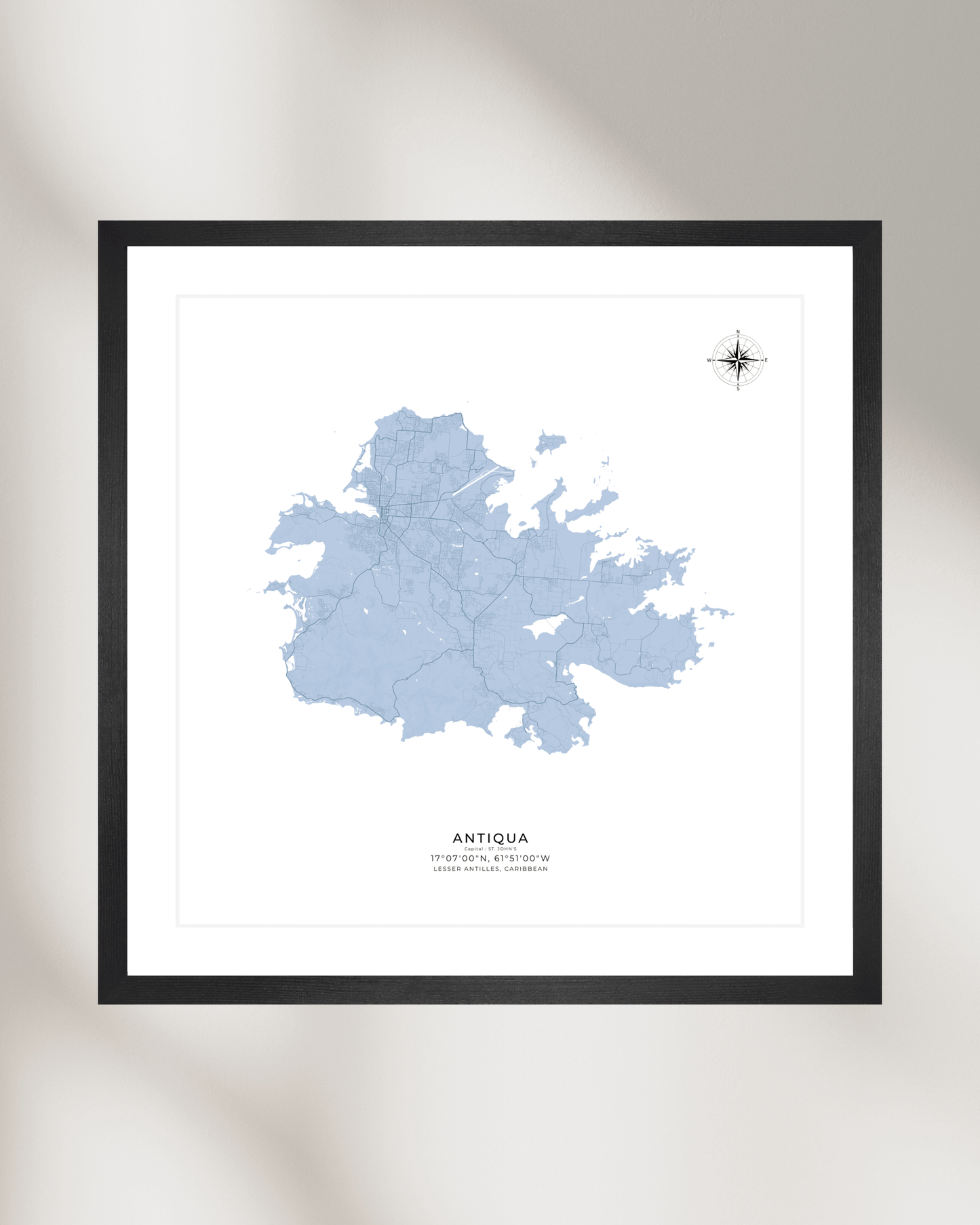 Antiqua - Fine Art Map Print