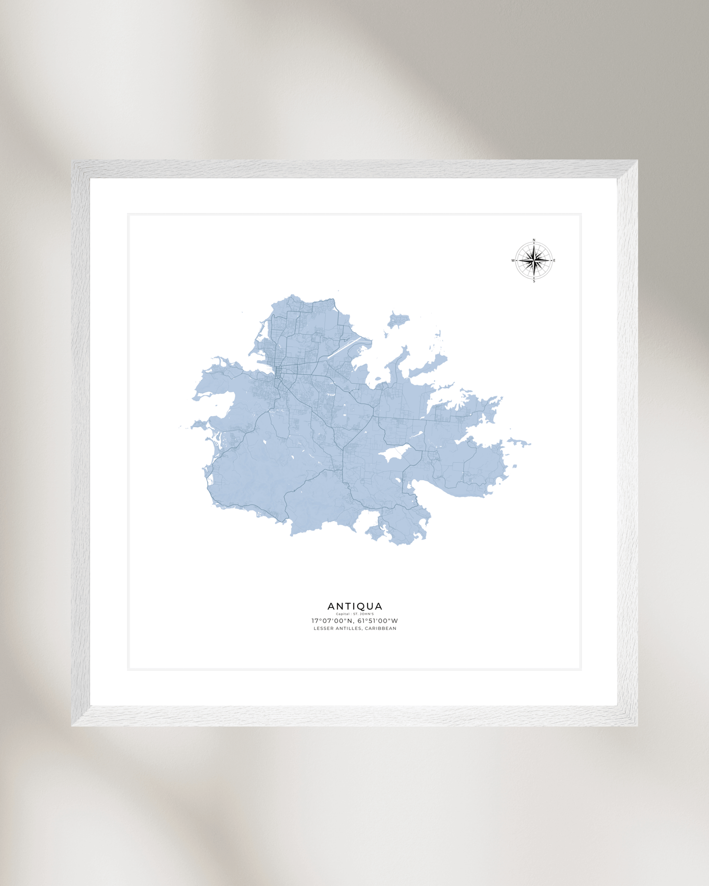 Antiqua - Fine Art Map Print