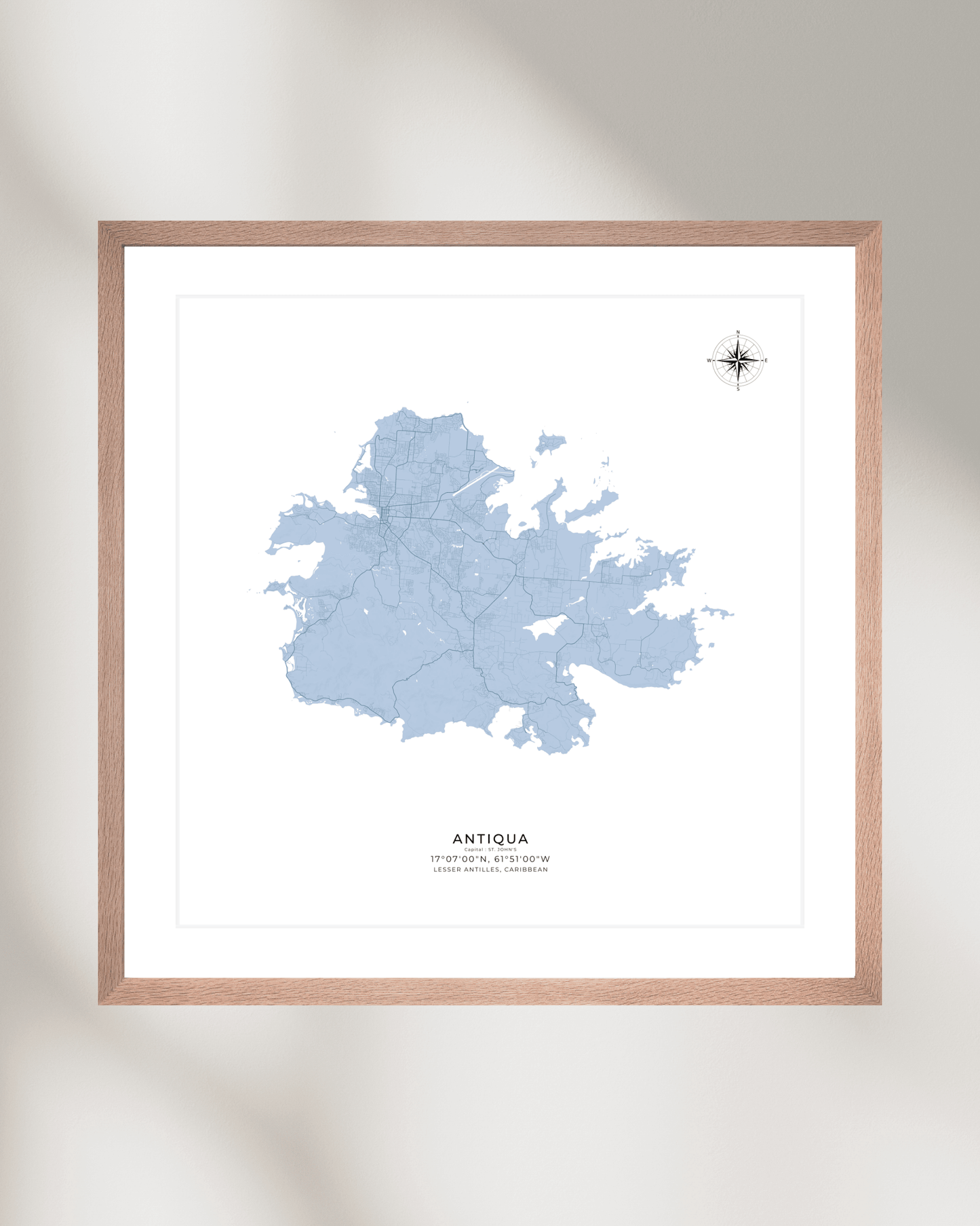 Antiqua - Fine Art Map Print