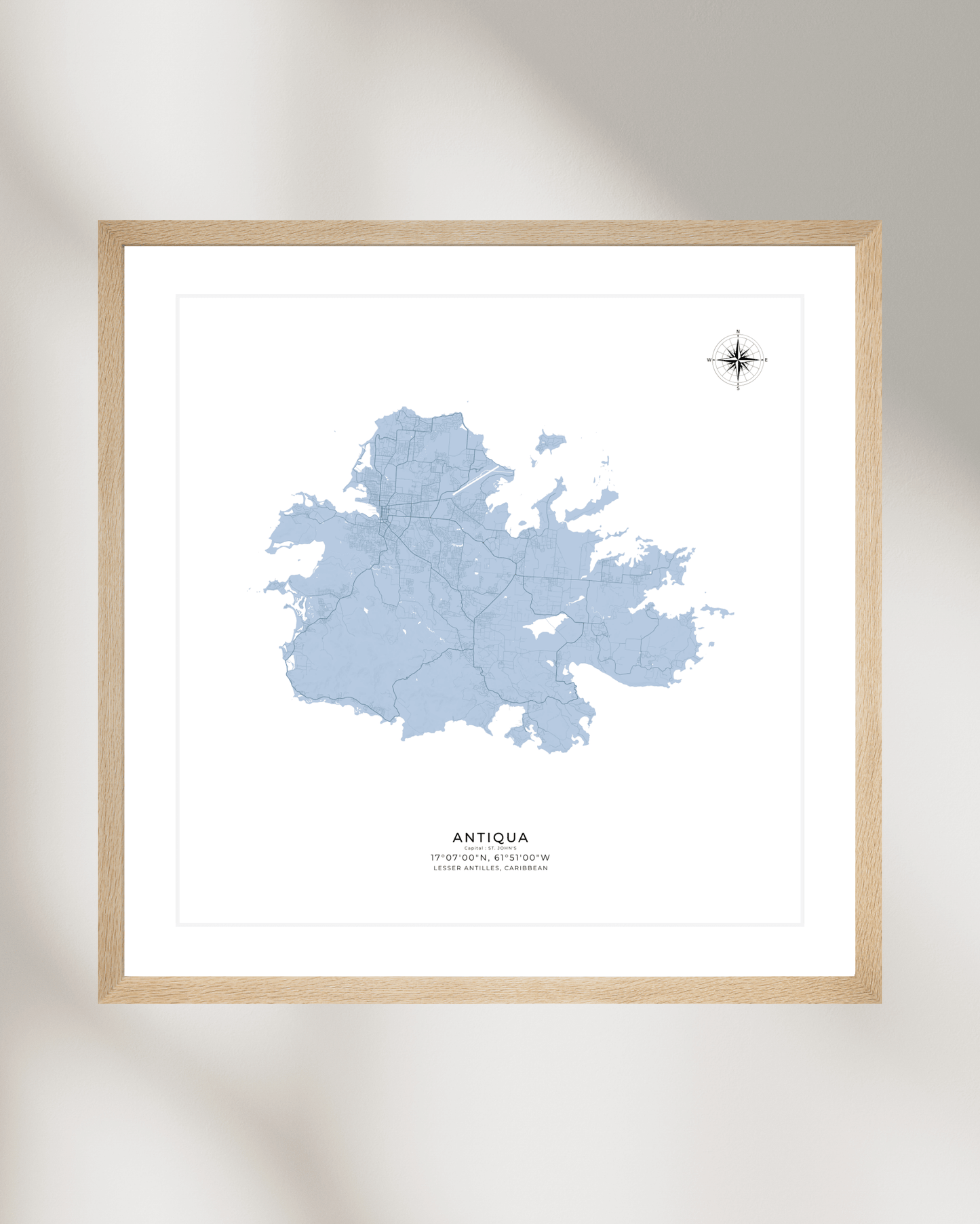 Antiqua - Fine Art Map Print