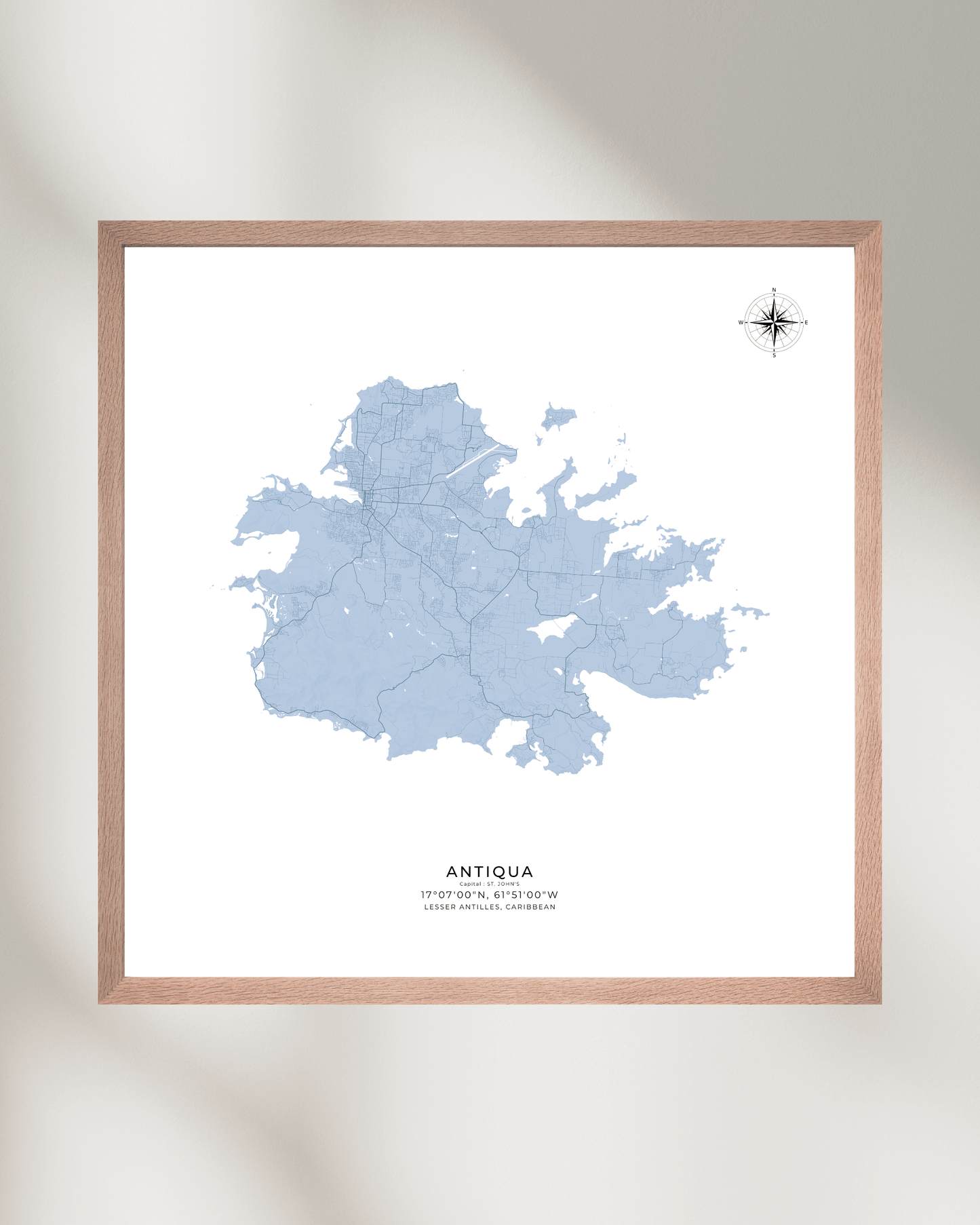 Antiqua - Fine Art Map Print