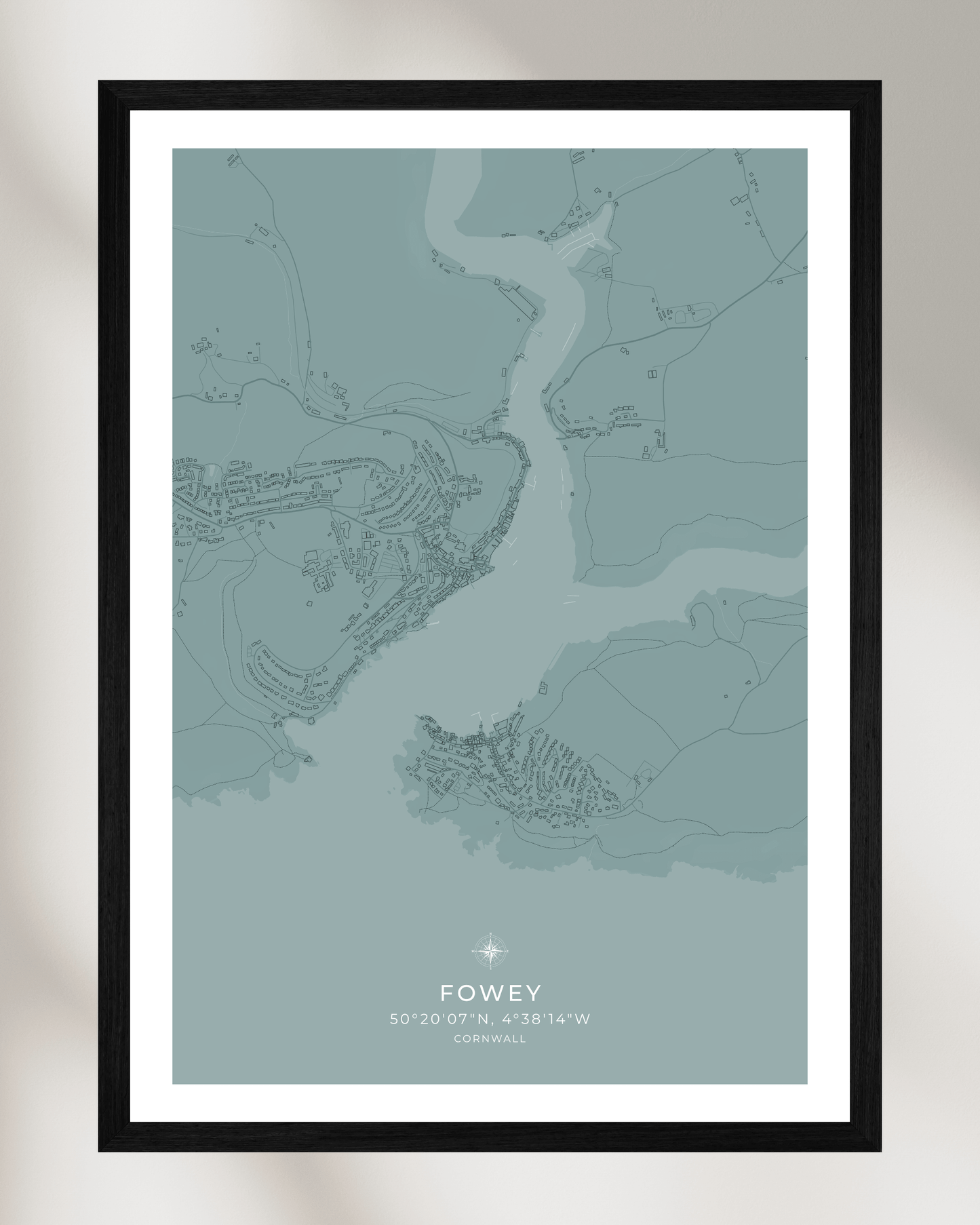 Coastal Map of Fowey - Seagrass