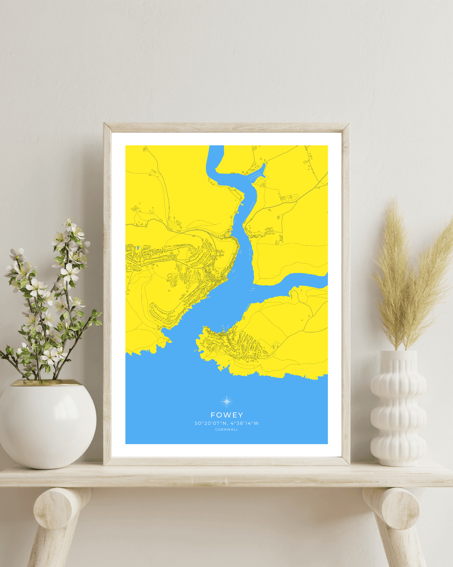 Coastal Map of Fowey - Cornish Seaside
