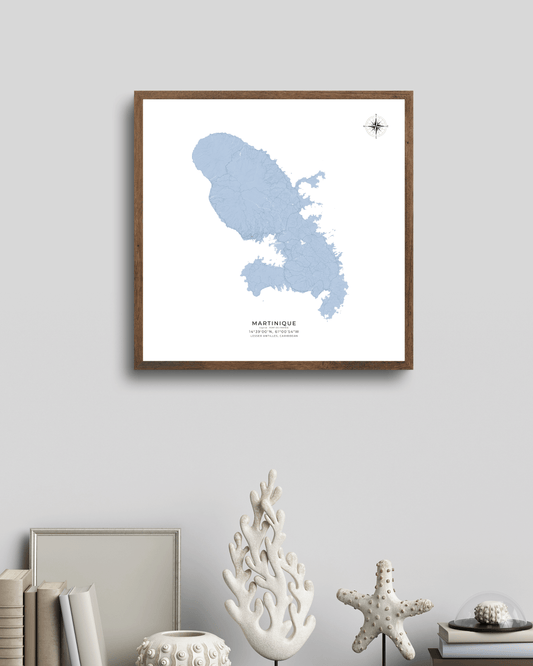 Martinique - Fine Art Map Print
