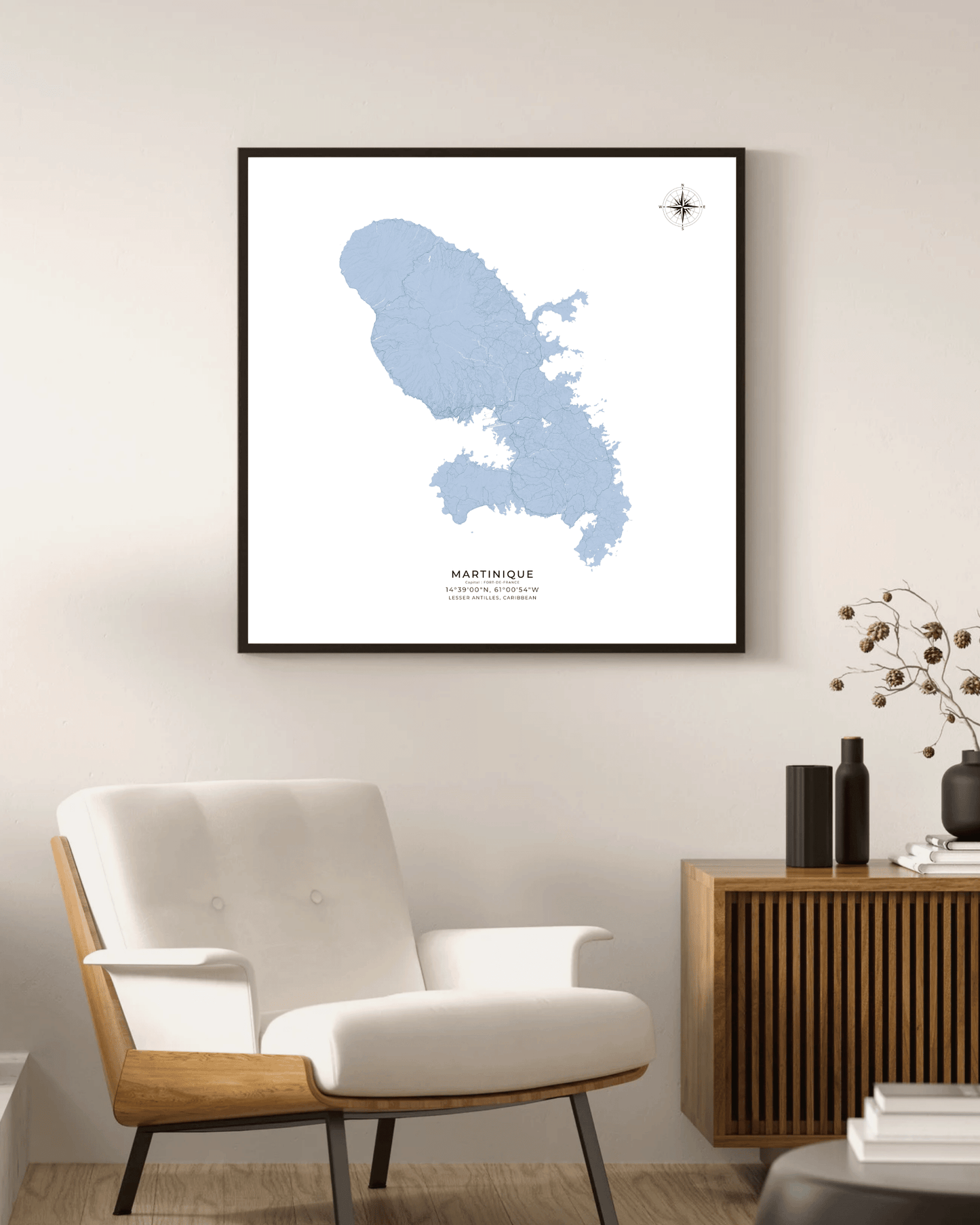Martinique - Fine Art Map Print