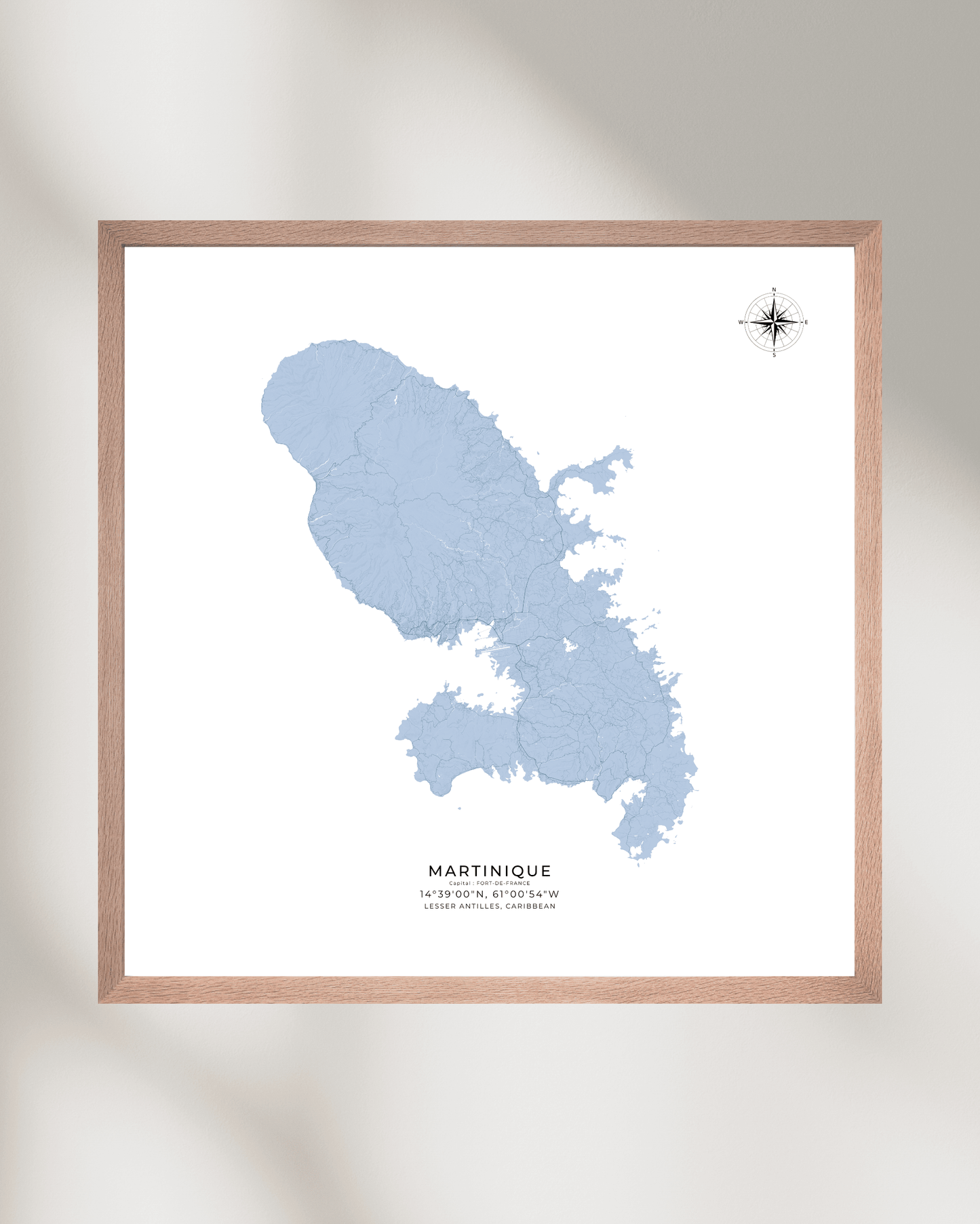 Martinique - Fine Art Map Print