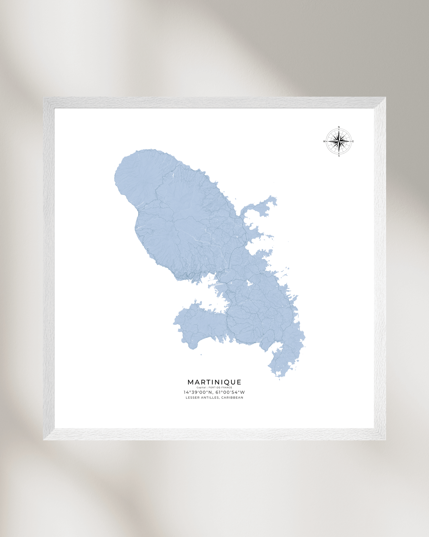 Martinique - Fine Art Map Print