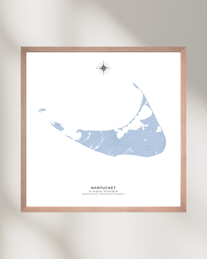Nantucket - Fine Art Map Print