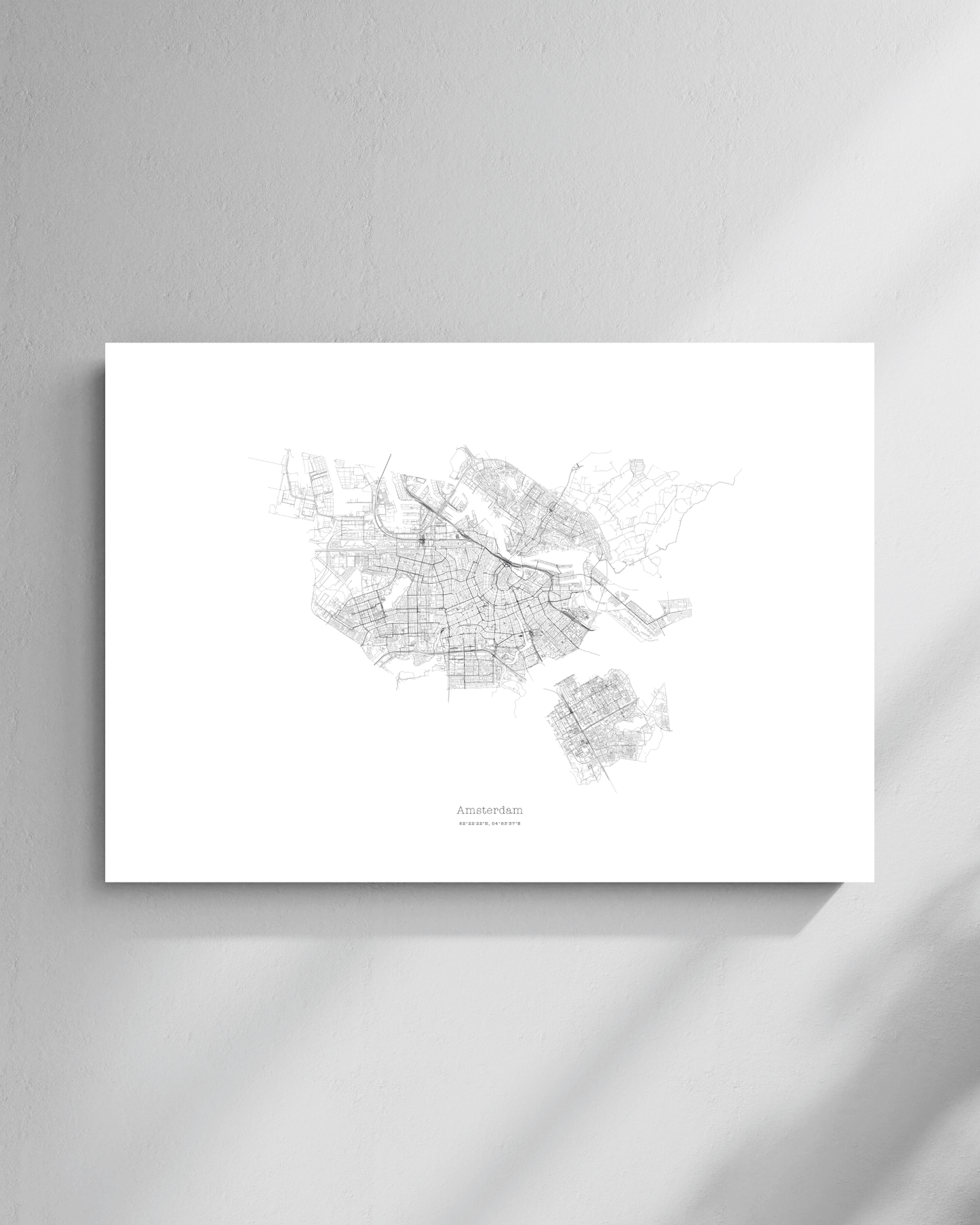 Amsterdam - City Map - Minimalist Fine Art Print