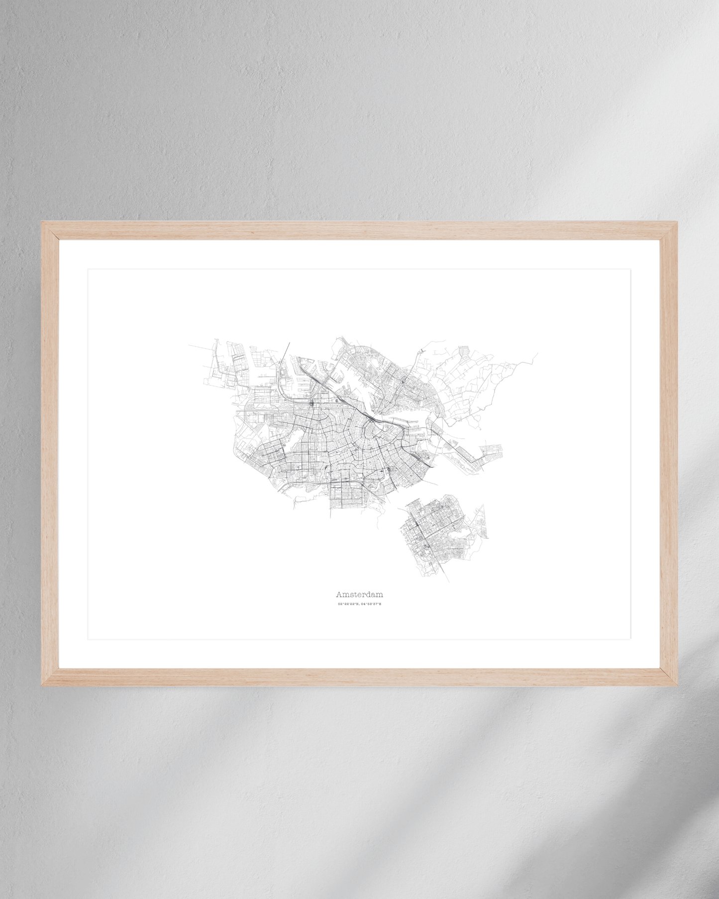 Amsterdam - City Map - Minimalist Fine Art Print