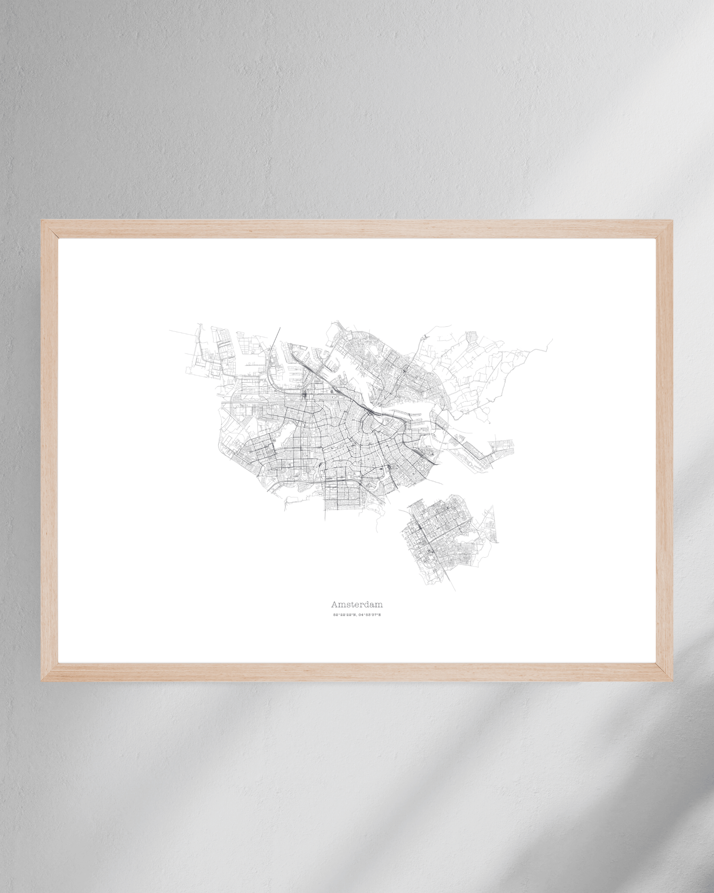 Amsterdam - City Map - Minimalist Fine Art Print