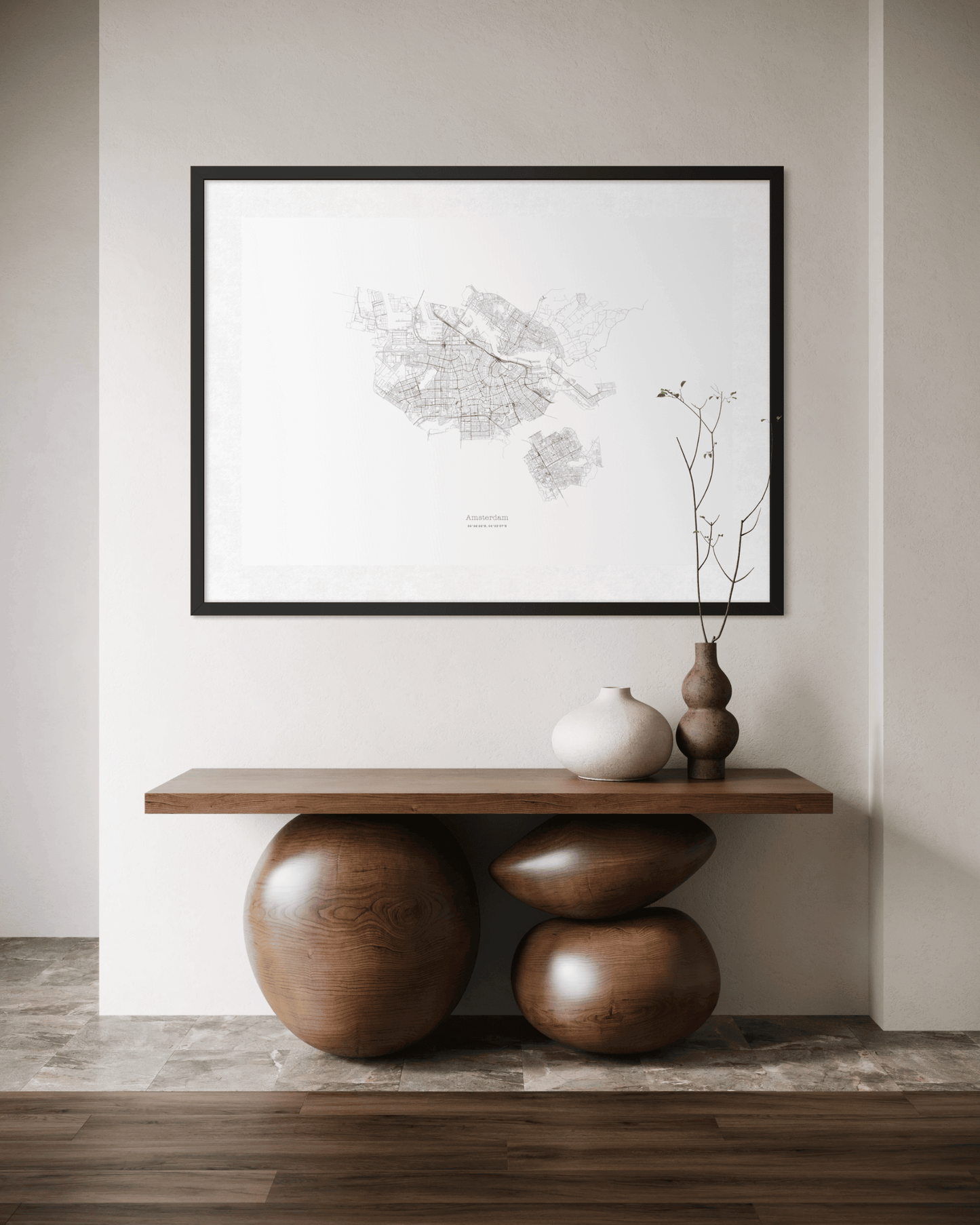 Amsterdam - City Map - Minimalist Fine Art Print