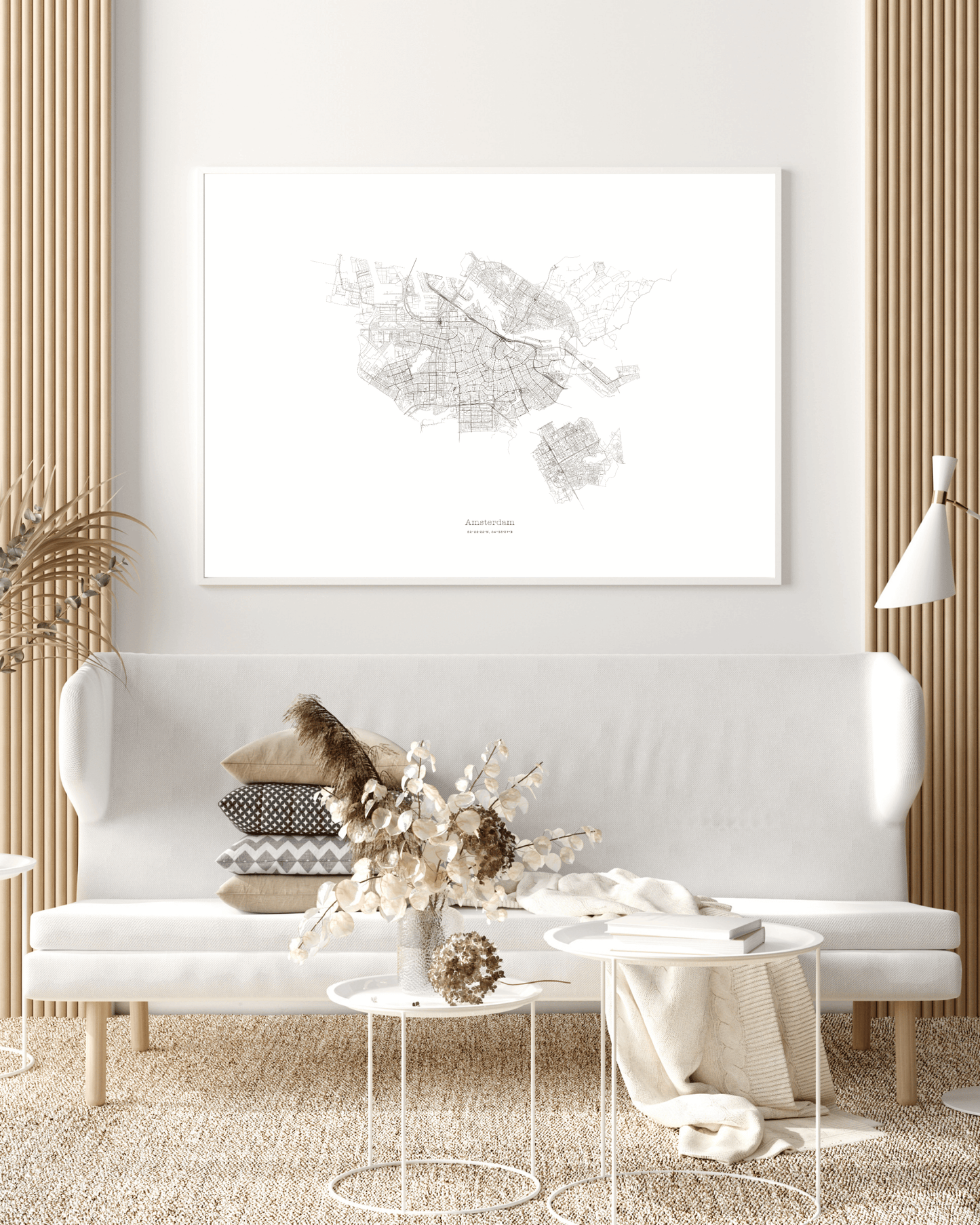 Amsterdam - City Map - Minimalist Fine Art Print