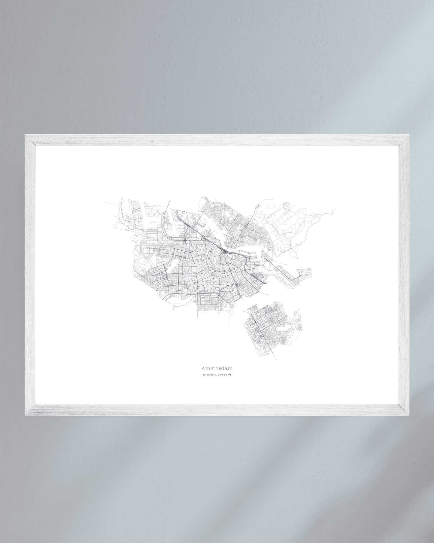 Amsterdam - City Map - Minimalist Fine Art Print