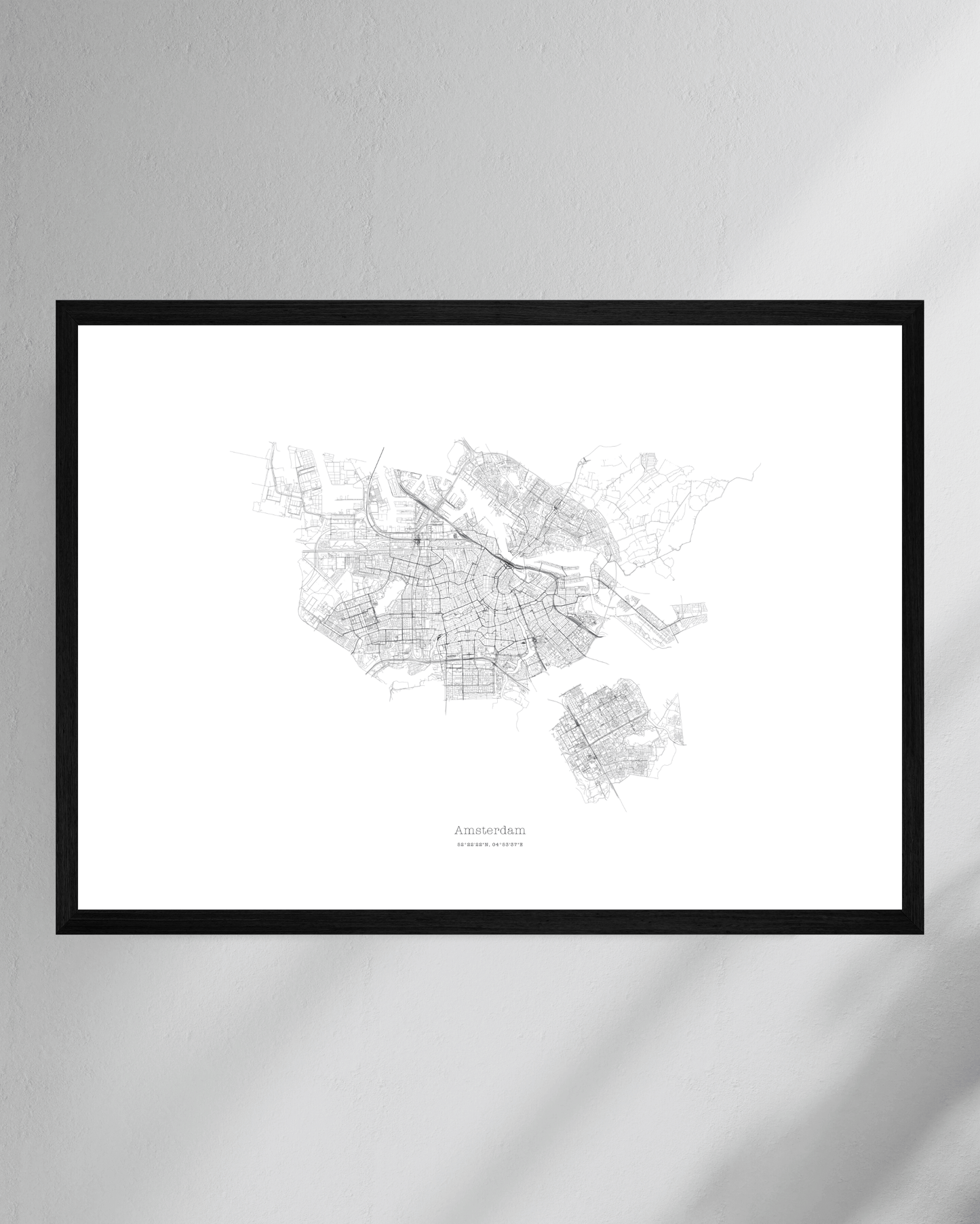 Amsterdam - City Map - Minimalist Fine Art Print