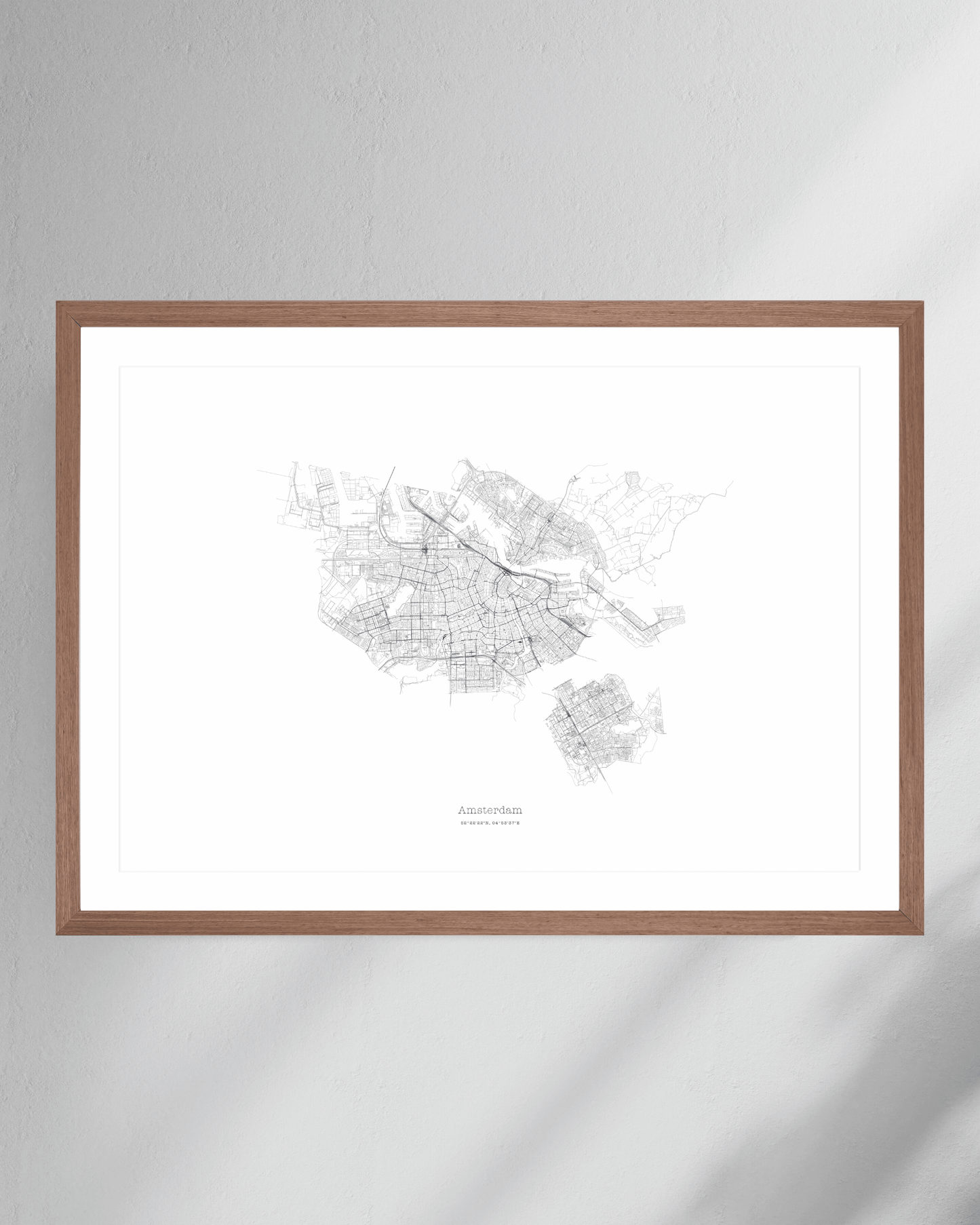 Amsterdam - City Map - Minimalist Fine Art Print
