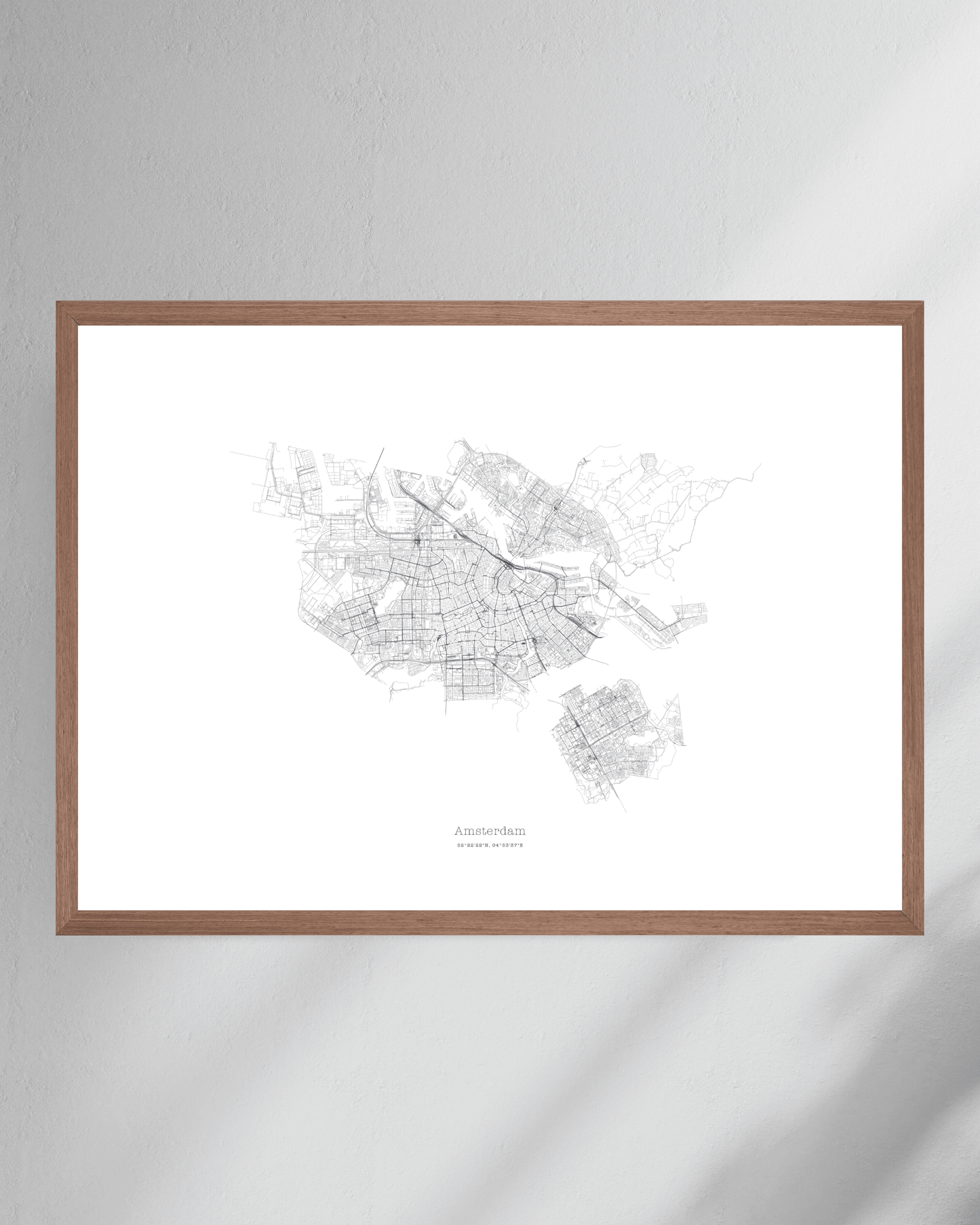 Amsterdam - City Map - Minimalist Fine Art Print