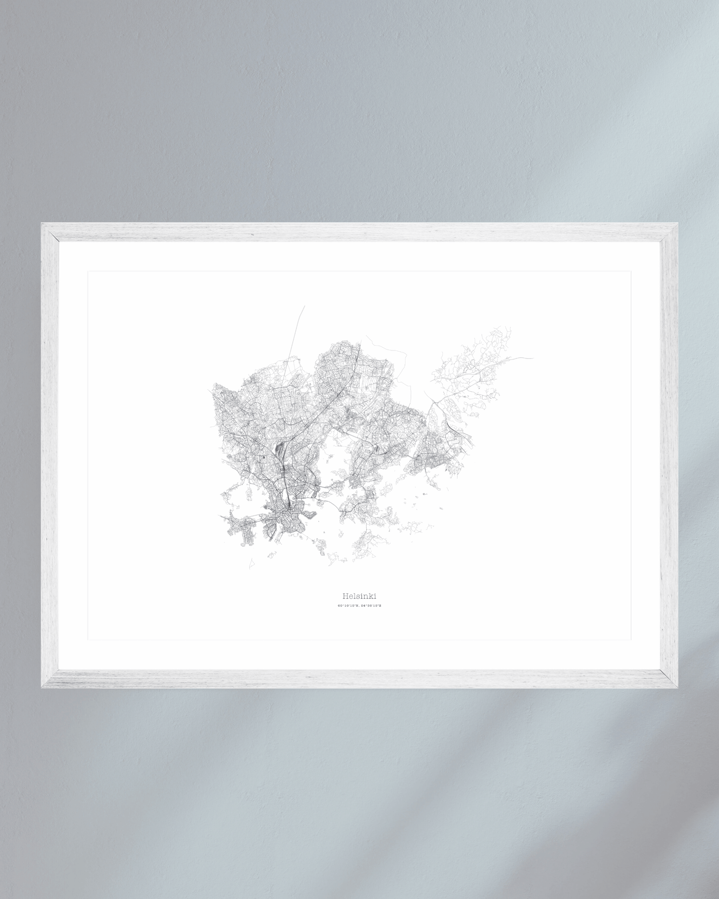 Helsinki - City Map - Minimalist Fine Art Print