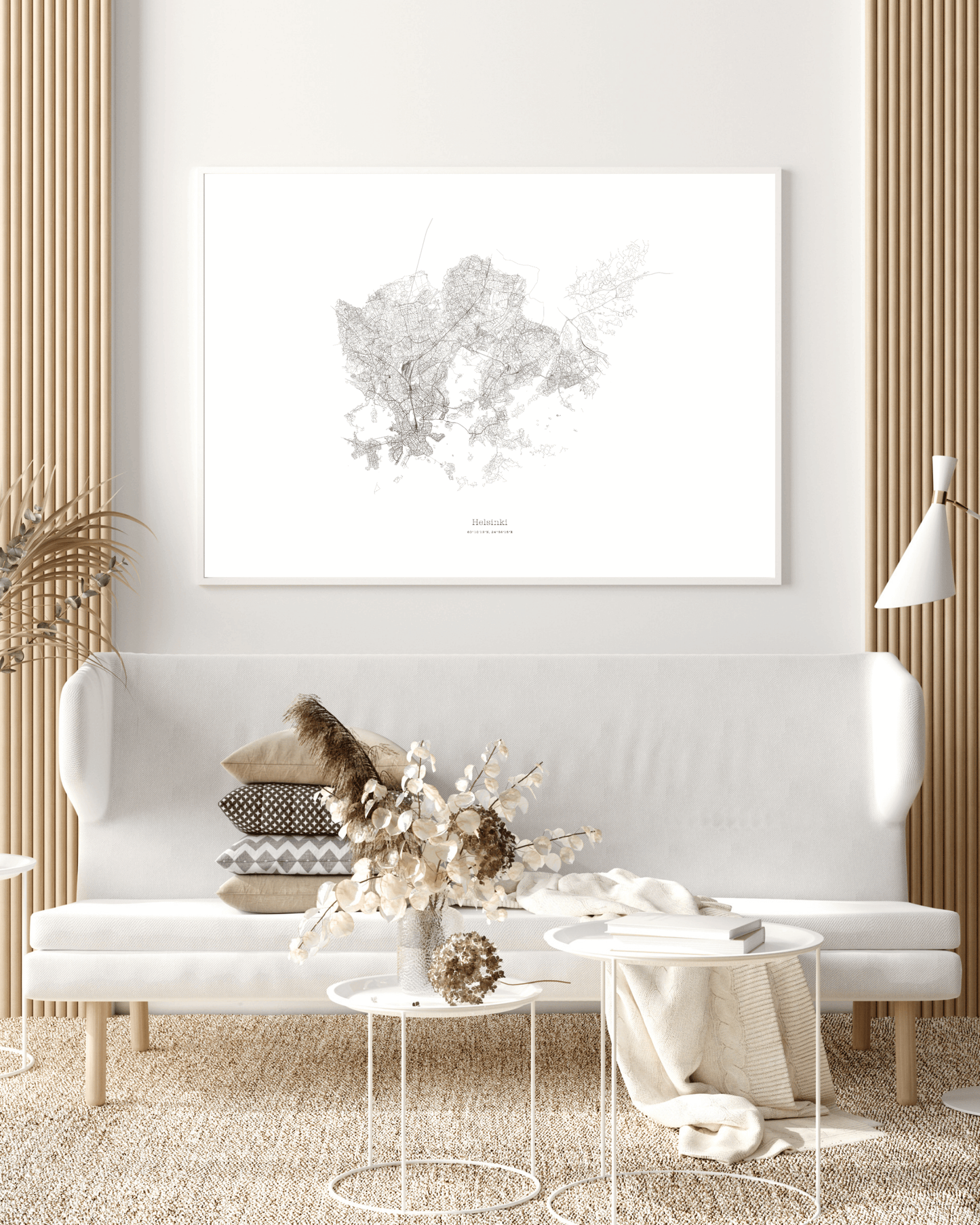 Helsinki - City Map - Minimalist Fine Art Print