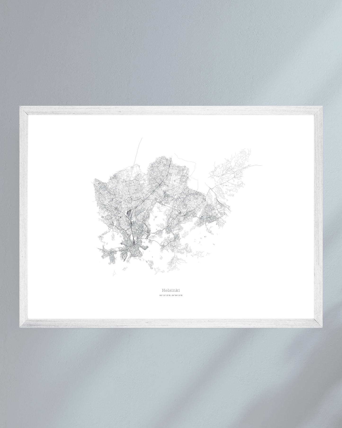 Helsinki - City Map - Minimalist Fine Art Print