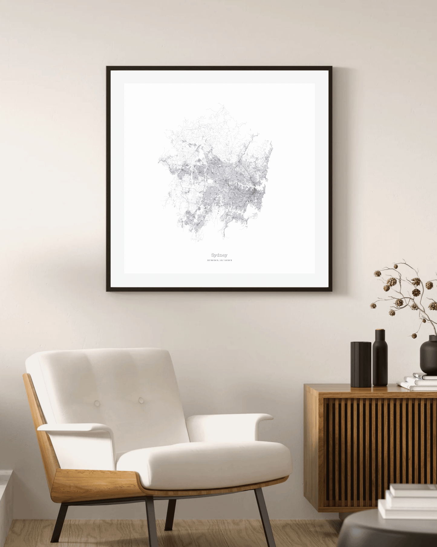 Sydney - Minimalist City Map - Fine Art Print
