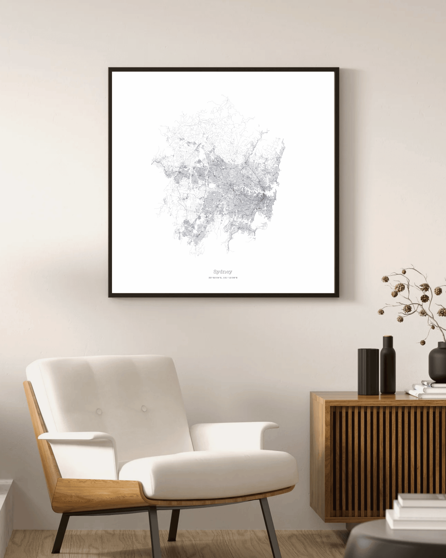 Sydney - Minimalist City Map - Fine Art Print