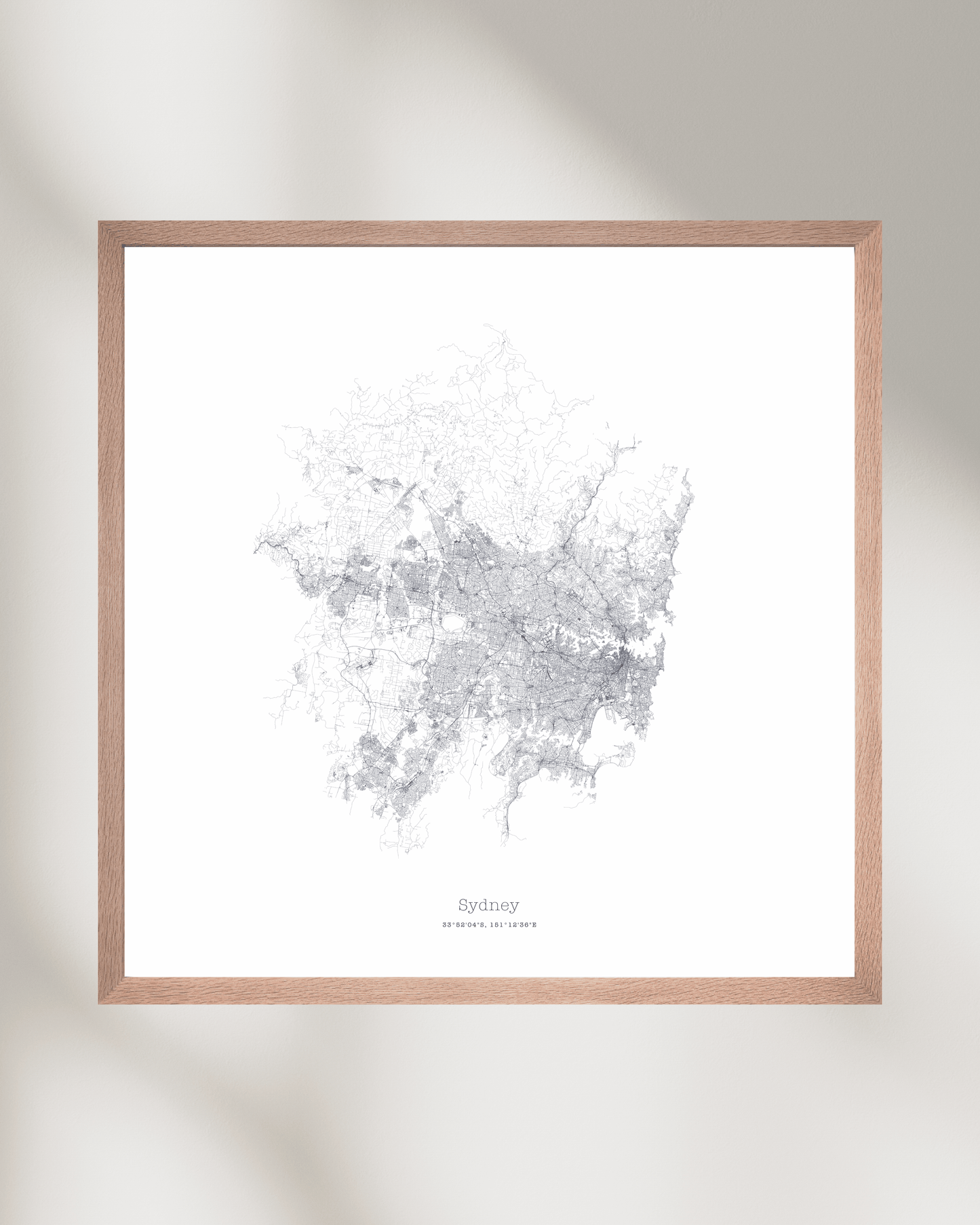 Sydney - Minimalist City Map - Fine Art Print