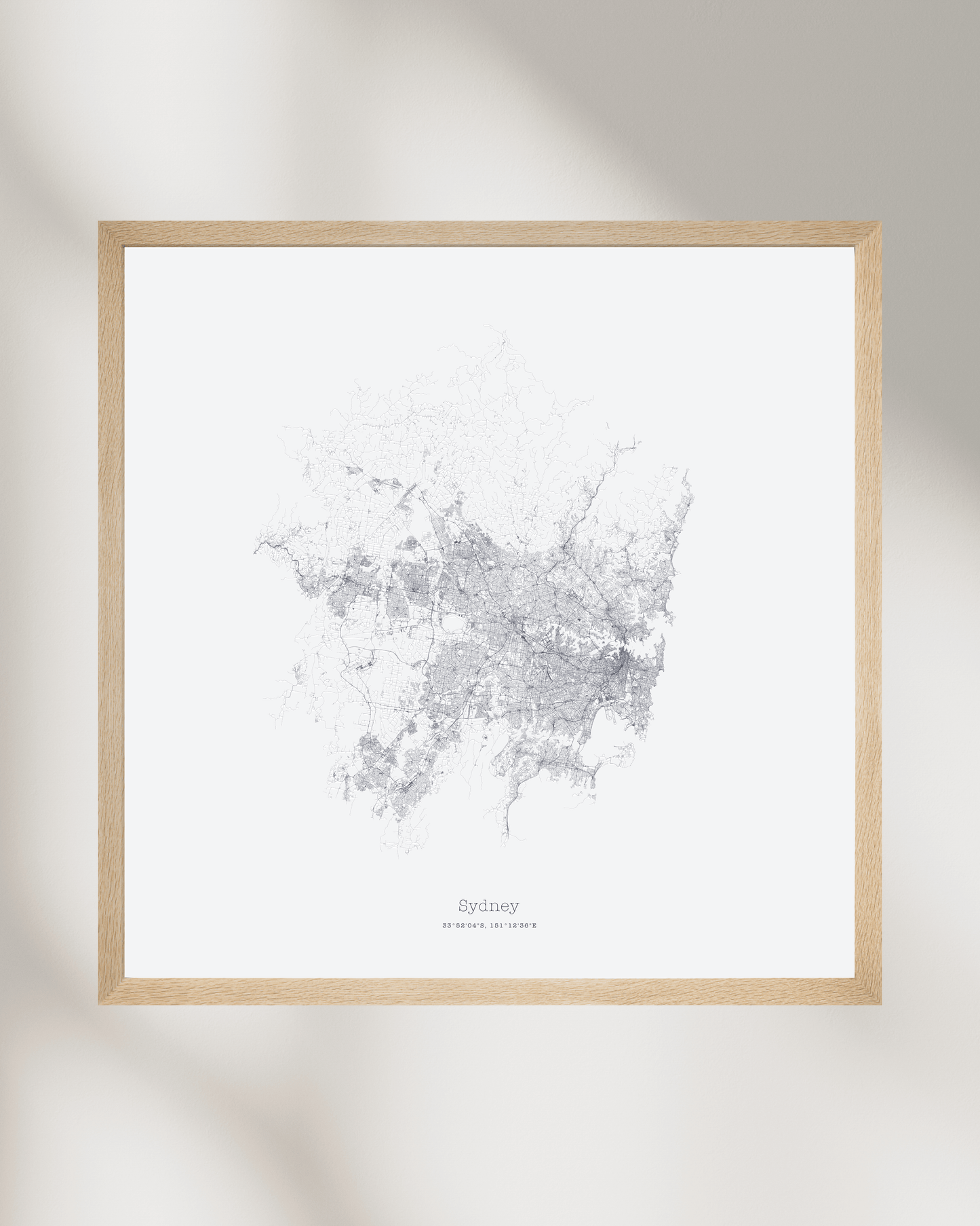 Sydney - Minimalist City Map - Fine Art Print