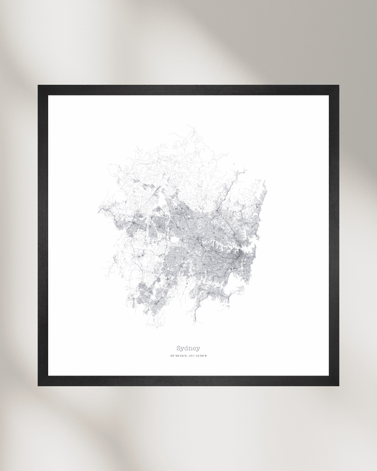 Sydney - Minimalist City Map - Fine Art Print