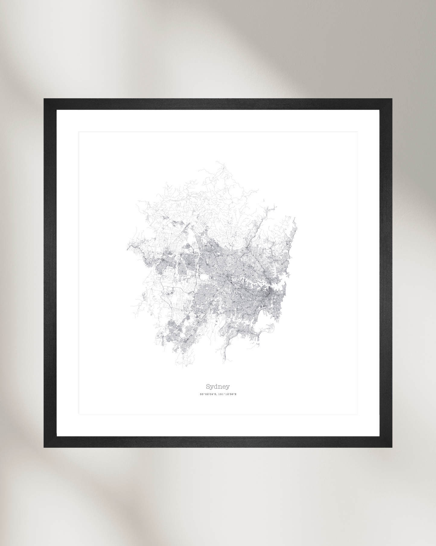 Sydney - Minimalist City Map - Fine Art Print