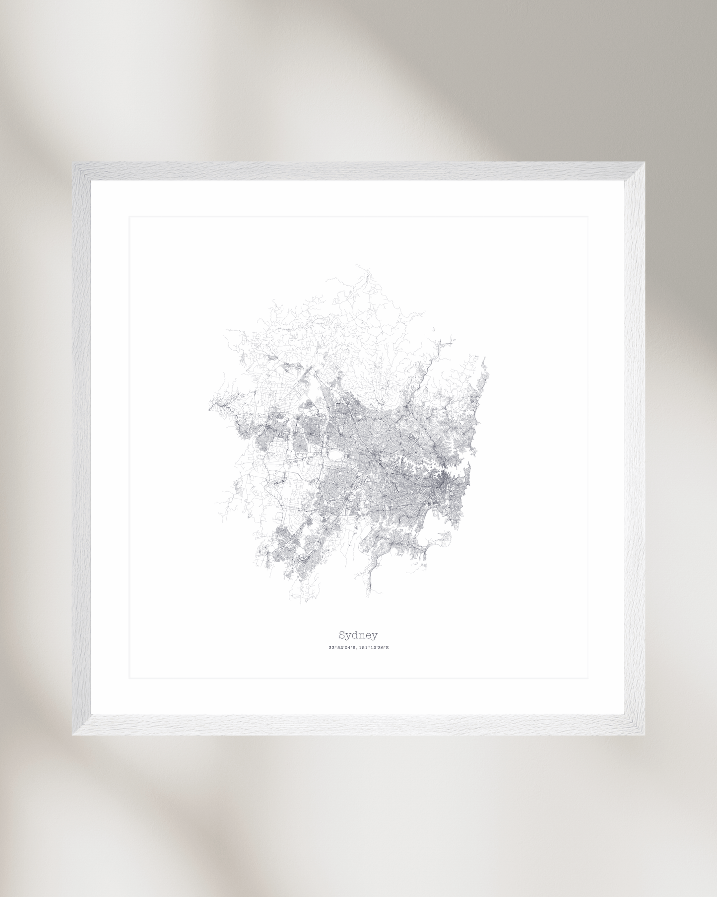 Sydney - Minimalist City Map - Fine Art Print