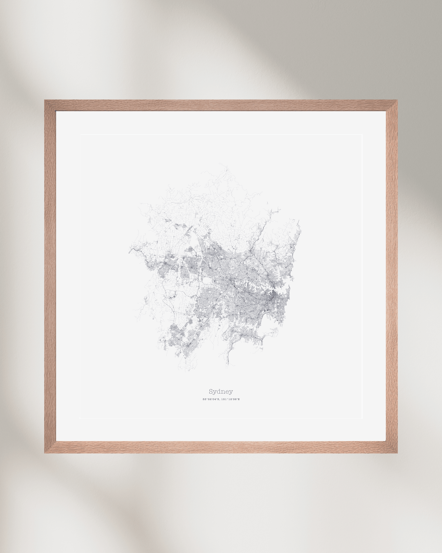Sydney - Minimalist City Map - Fine Art Print
