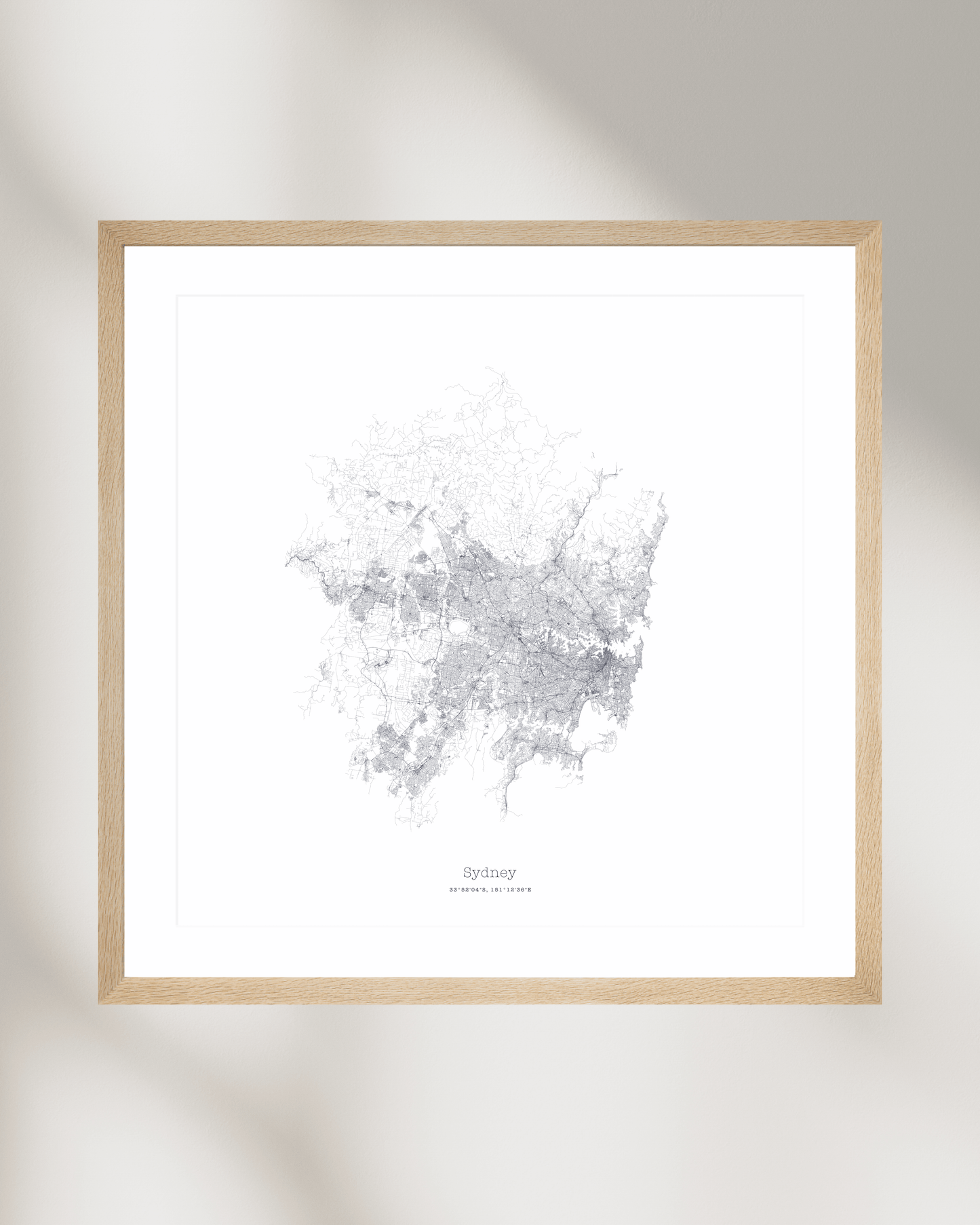 Sydney - Minimalist City Map - Fine Art Print