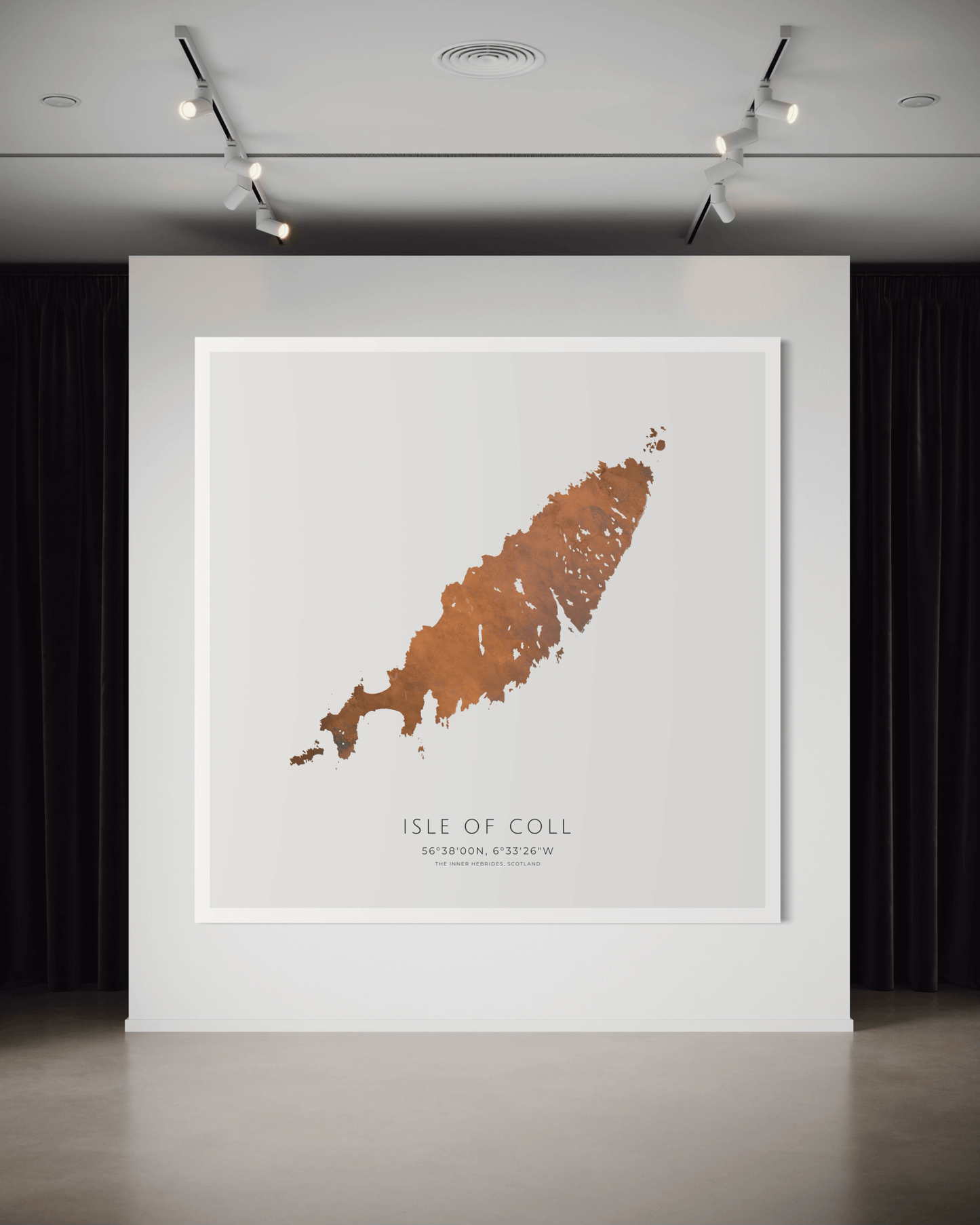 Isle of Coll - Fine Art Map
