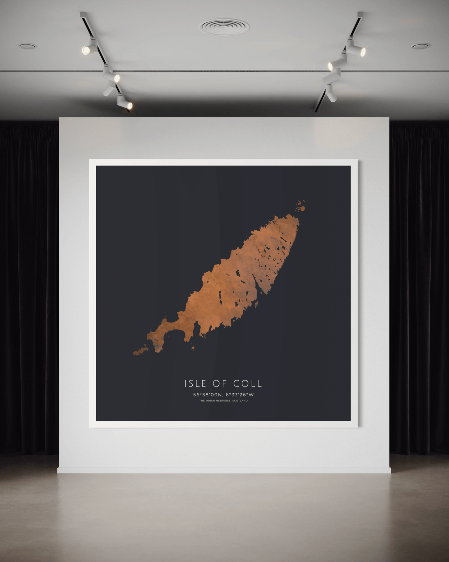 Isle of Coll - Fine Art Map