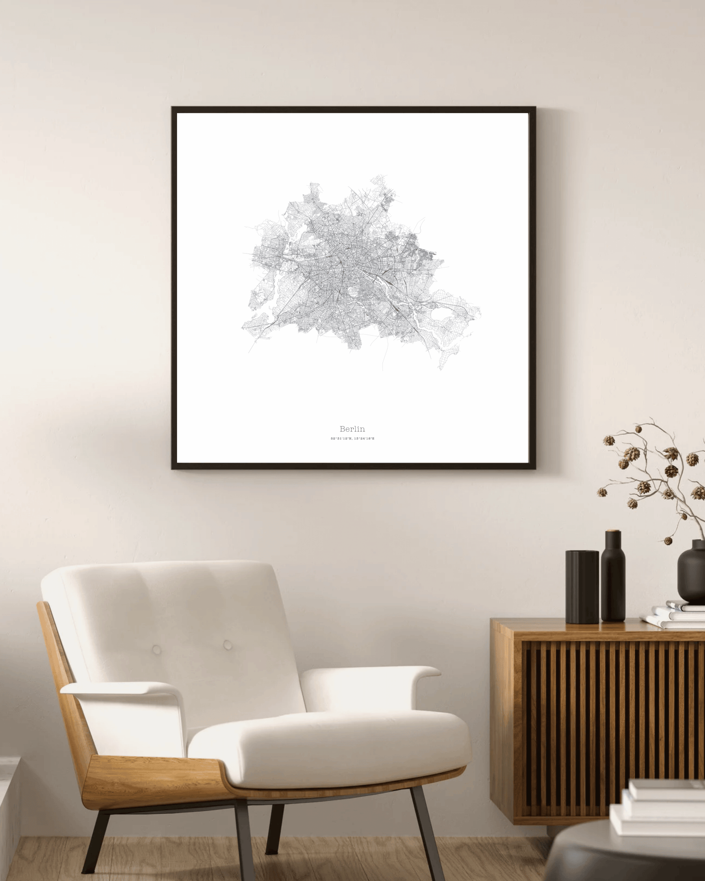 Berlin - Minimalist City Map - Fine Art Print