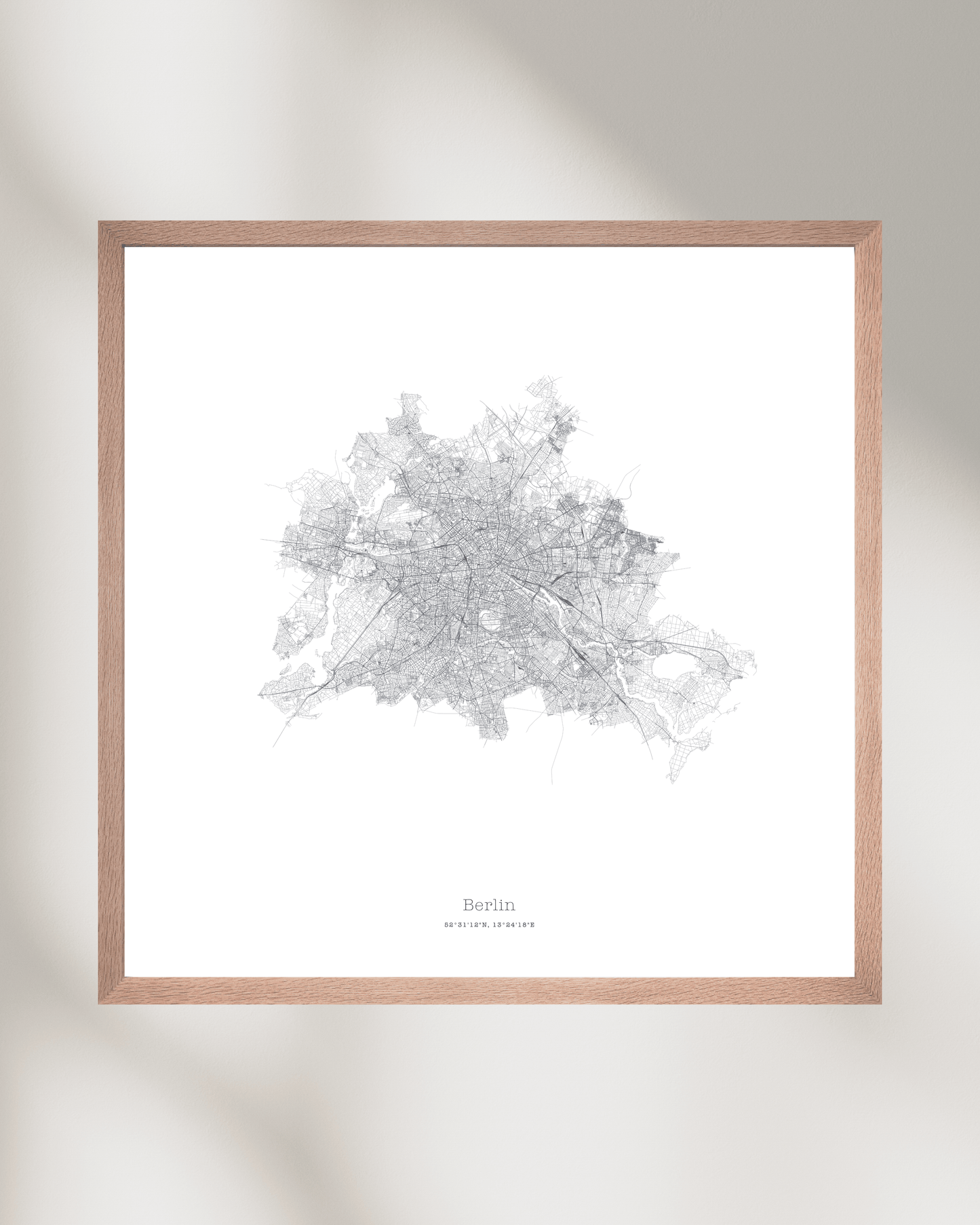 Berlin - Minimalist City Map - Fine Art Print