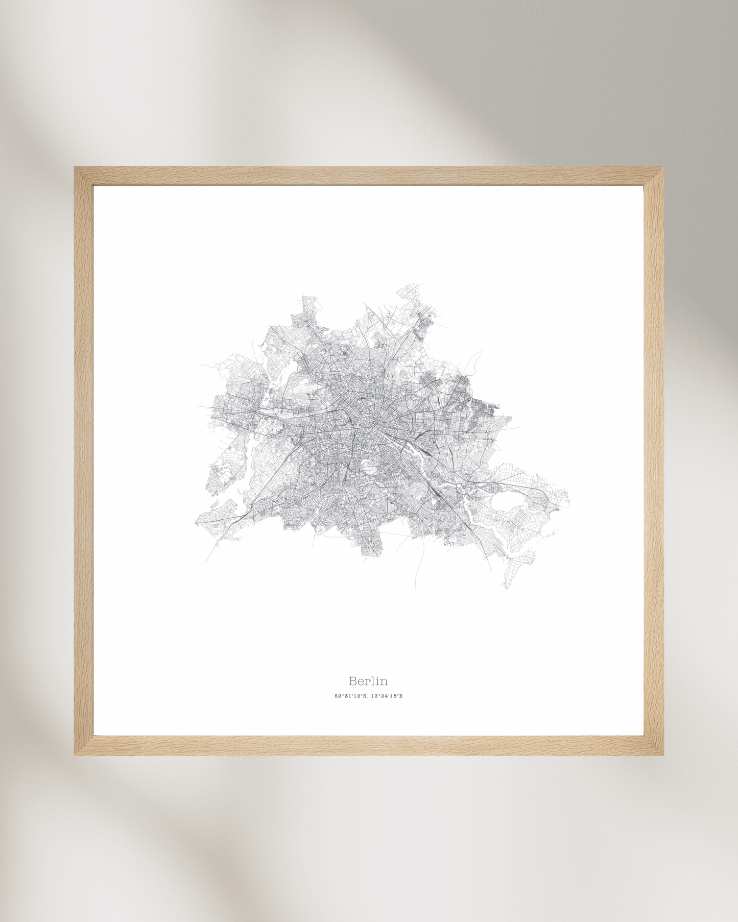 Berlin - Minimalist City Map - Fine Art Print