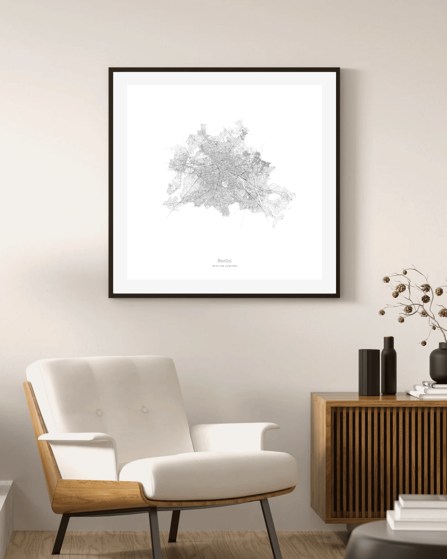Berlin - Minimalist City Map - Fine Art Print