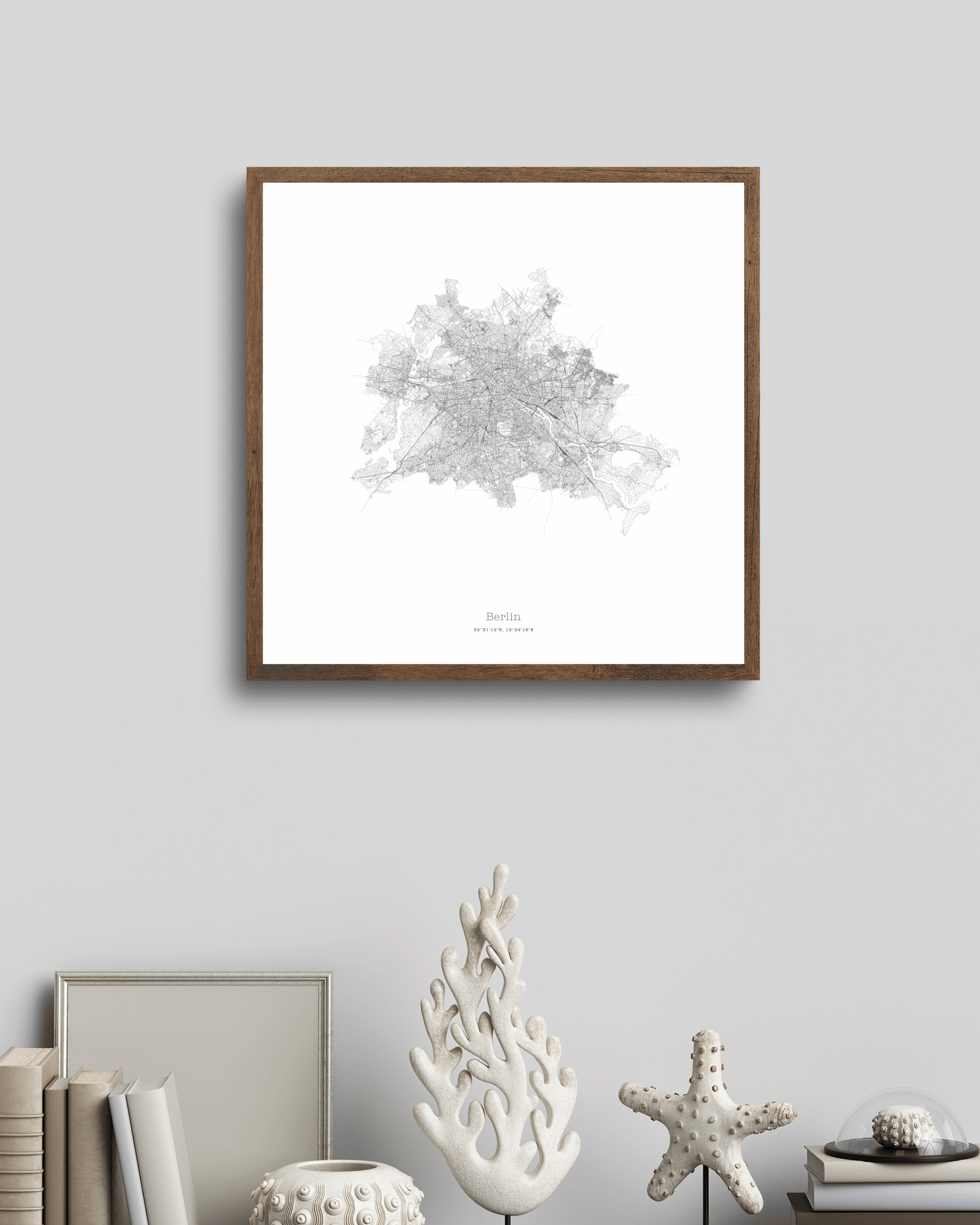 Berlin - Minimalist City Map - Fine Art Print
