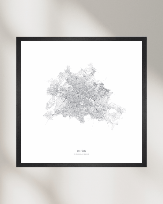 Berlin - Minimalist City Map - Fine Art Print